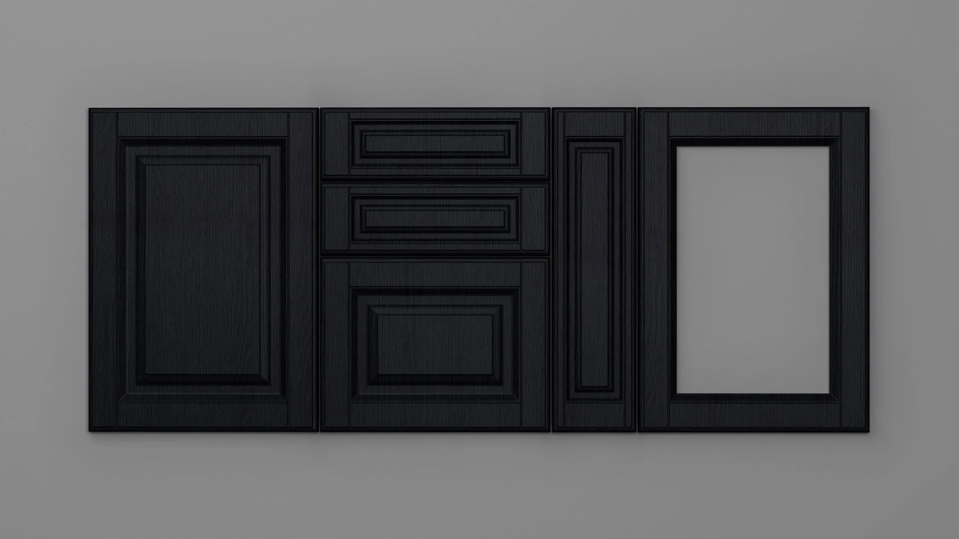 18 mm A79/P NEGRU STRUCTO - mat - uni structo