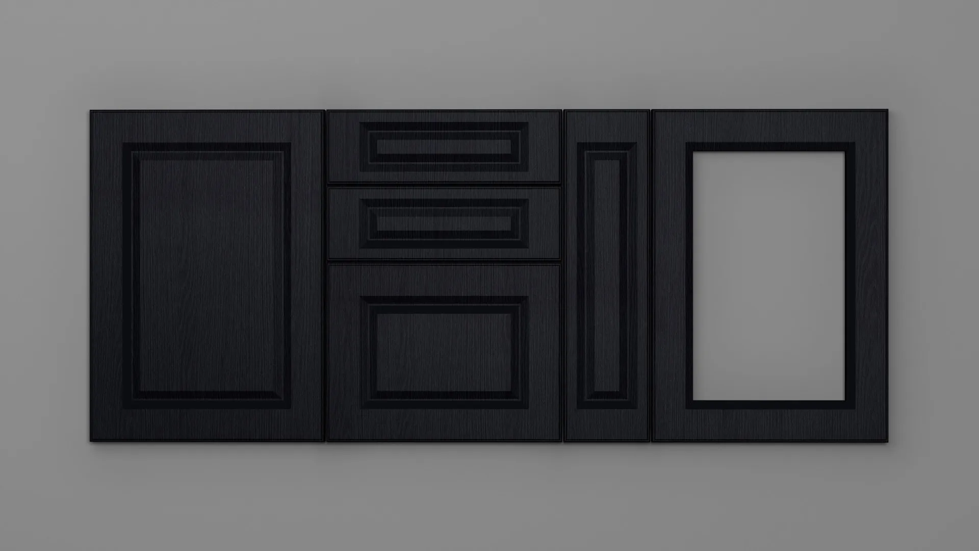 18 mm A129/D NEGRU STRUCTO - mat - uni structo
