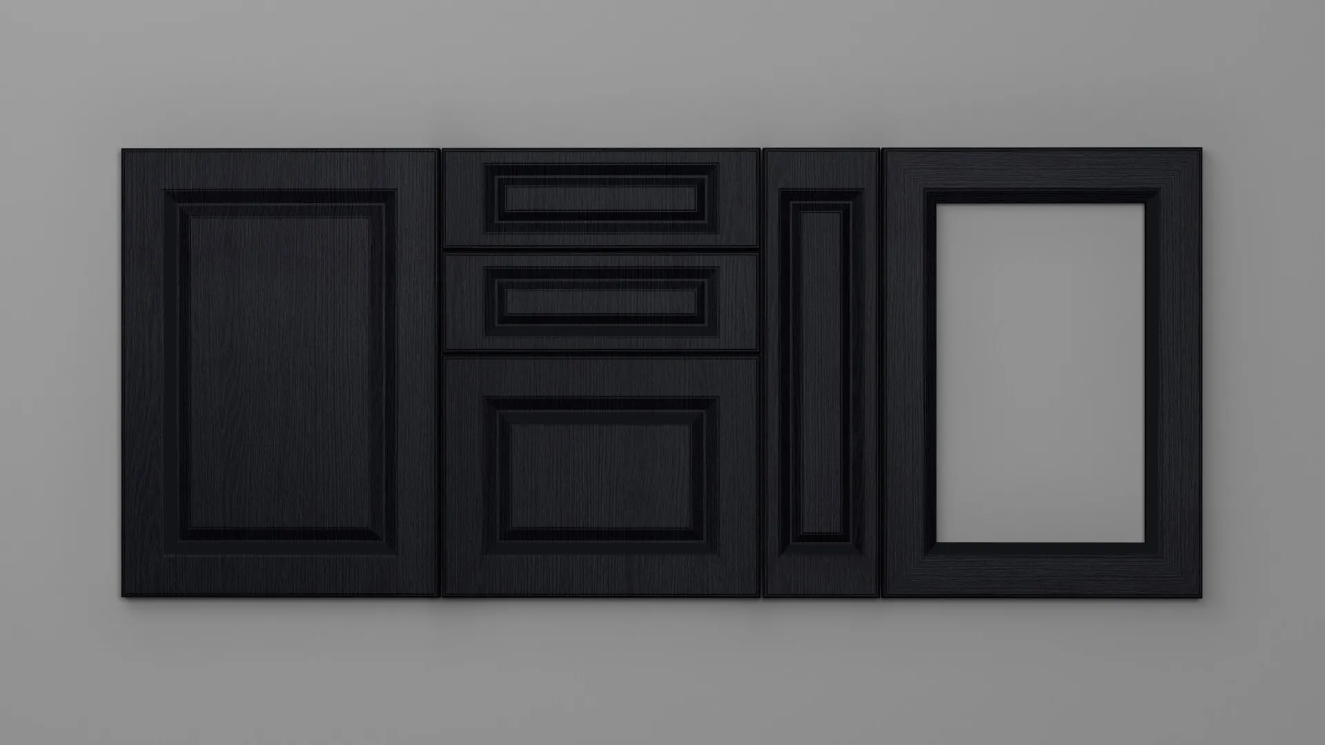 18 mm A130/D NEGRU STRUCTO - mat - uni structo