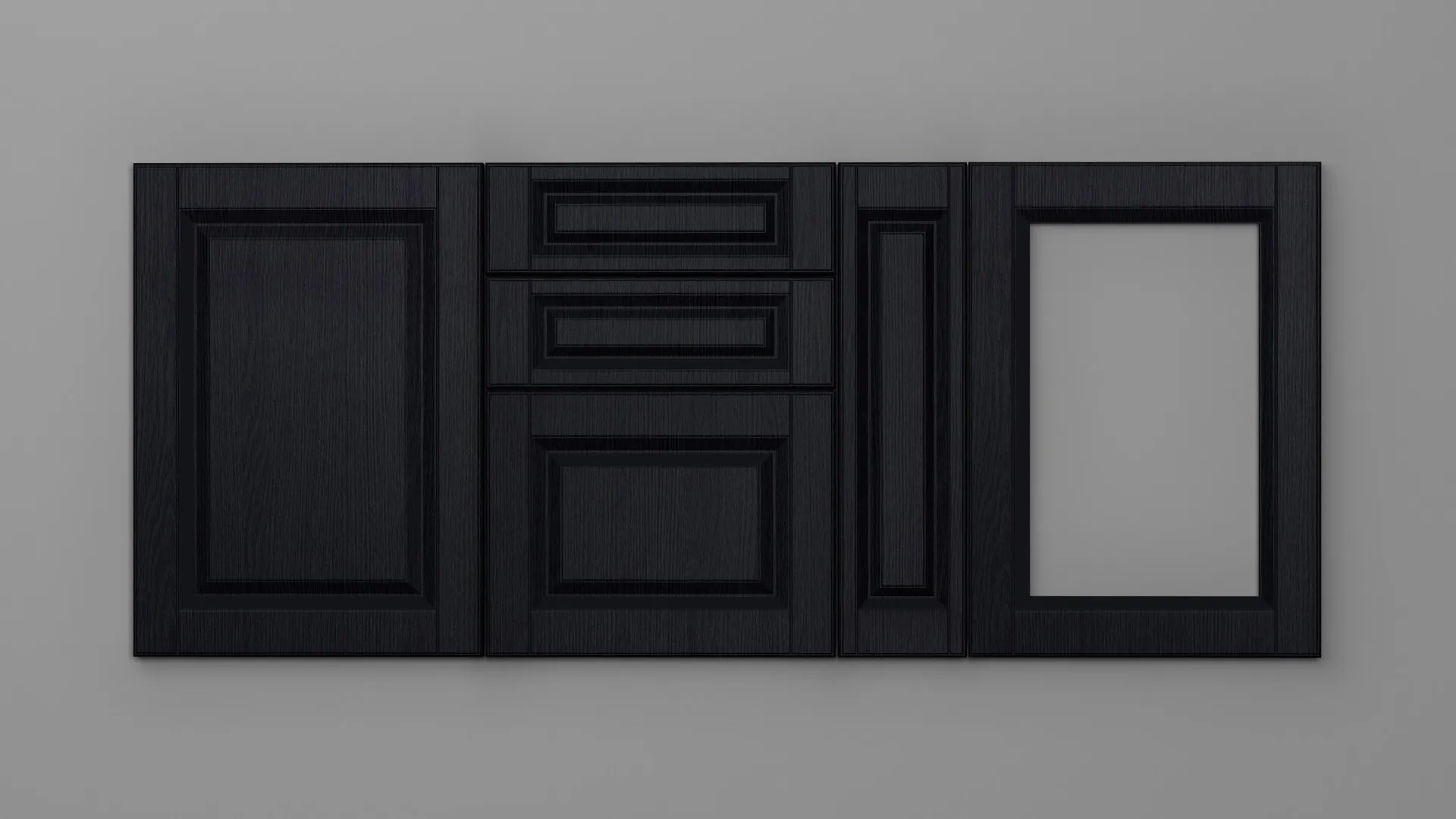 18 mm A131/D NEGRU STRUCTO - mat - uni structo