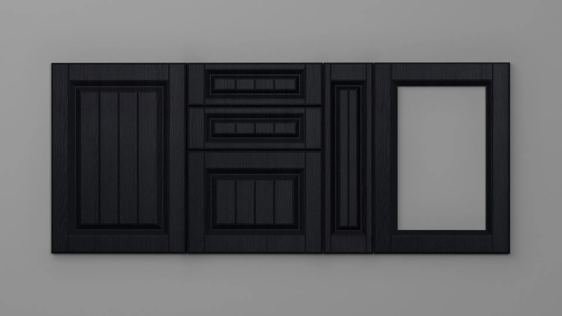 18 mm A132/D NEGRU STRUCTO - mat - uni structo