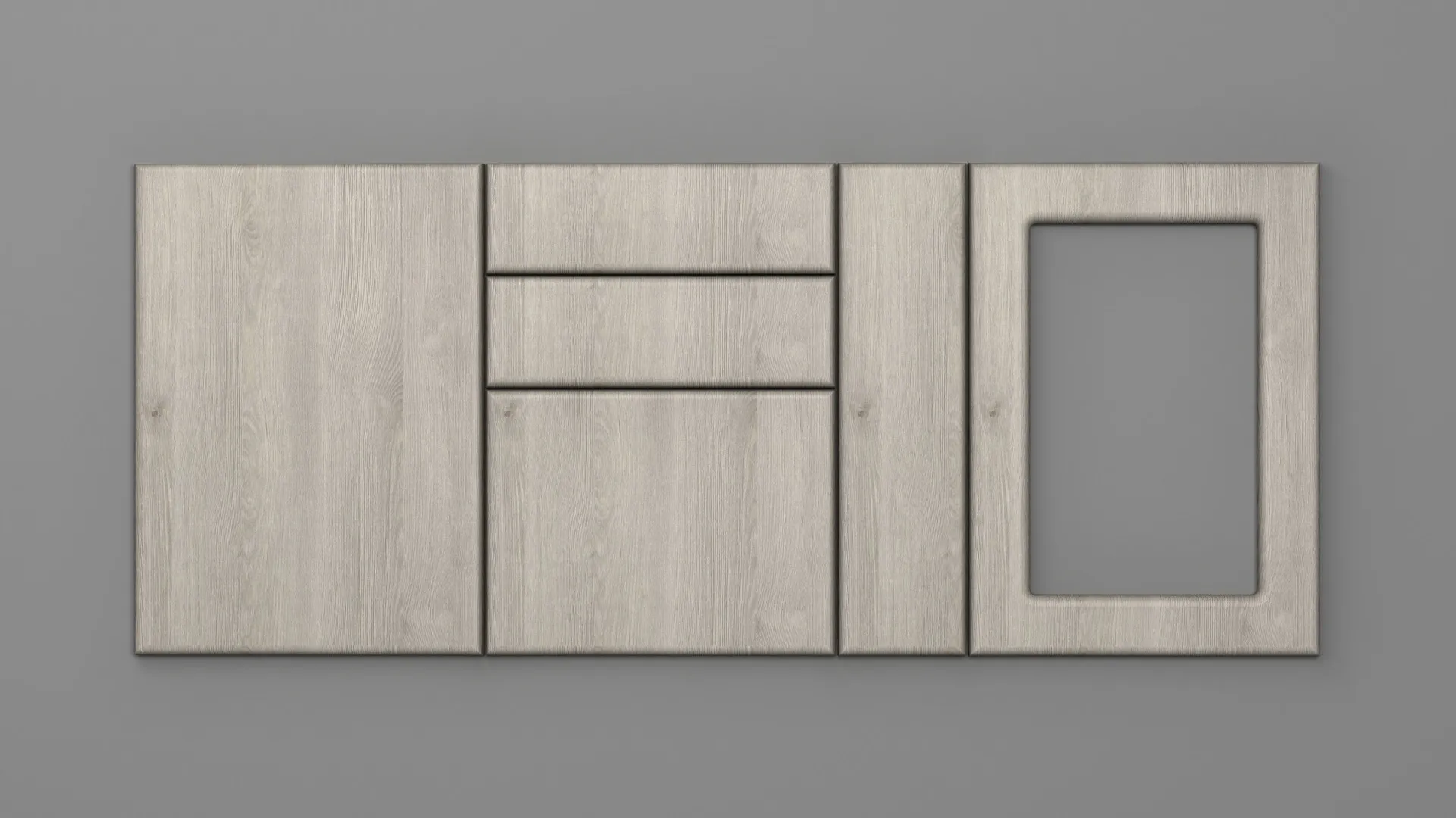 18 mm CANT R12 ULM ALBIT - mat - imitație de lemn