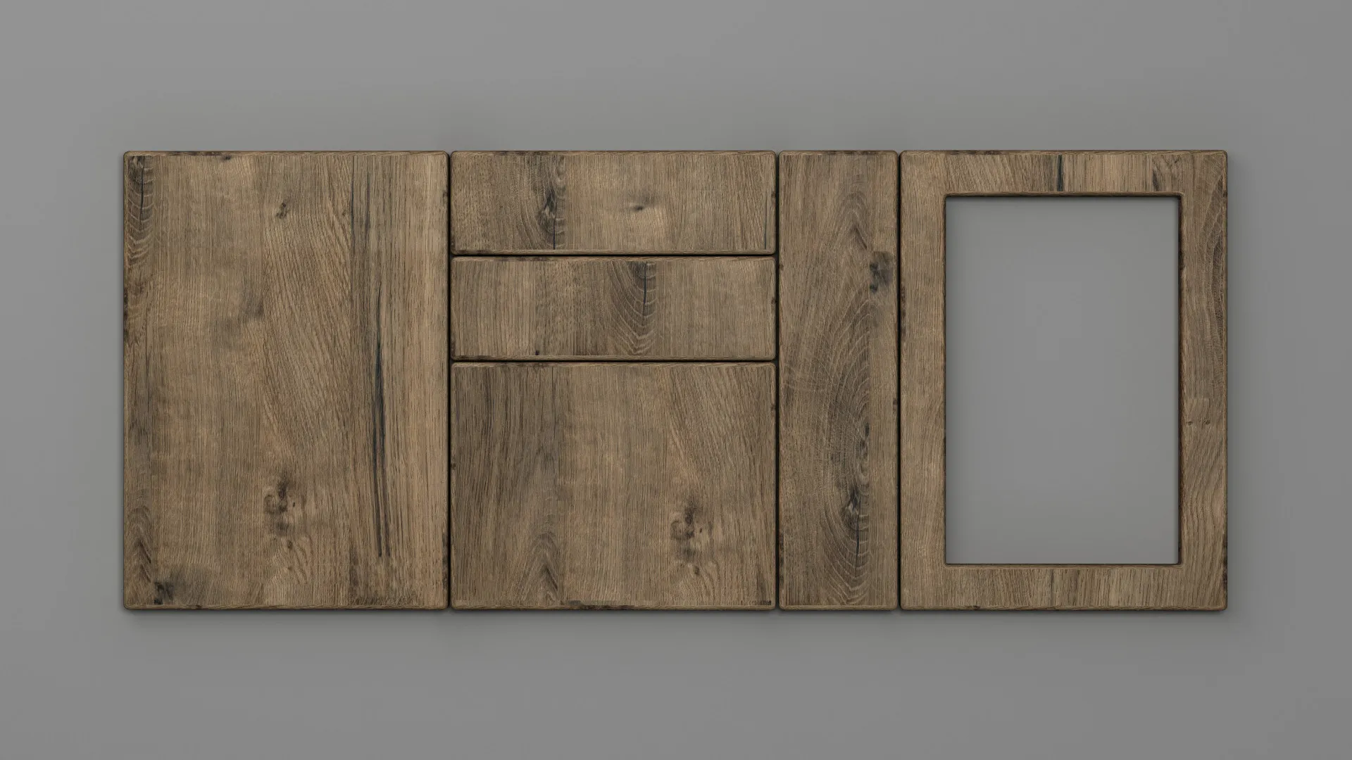 18 mm CANT R6 STEJAR RUSTIC RIBBECK - mat - imitație de lemn