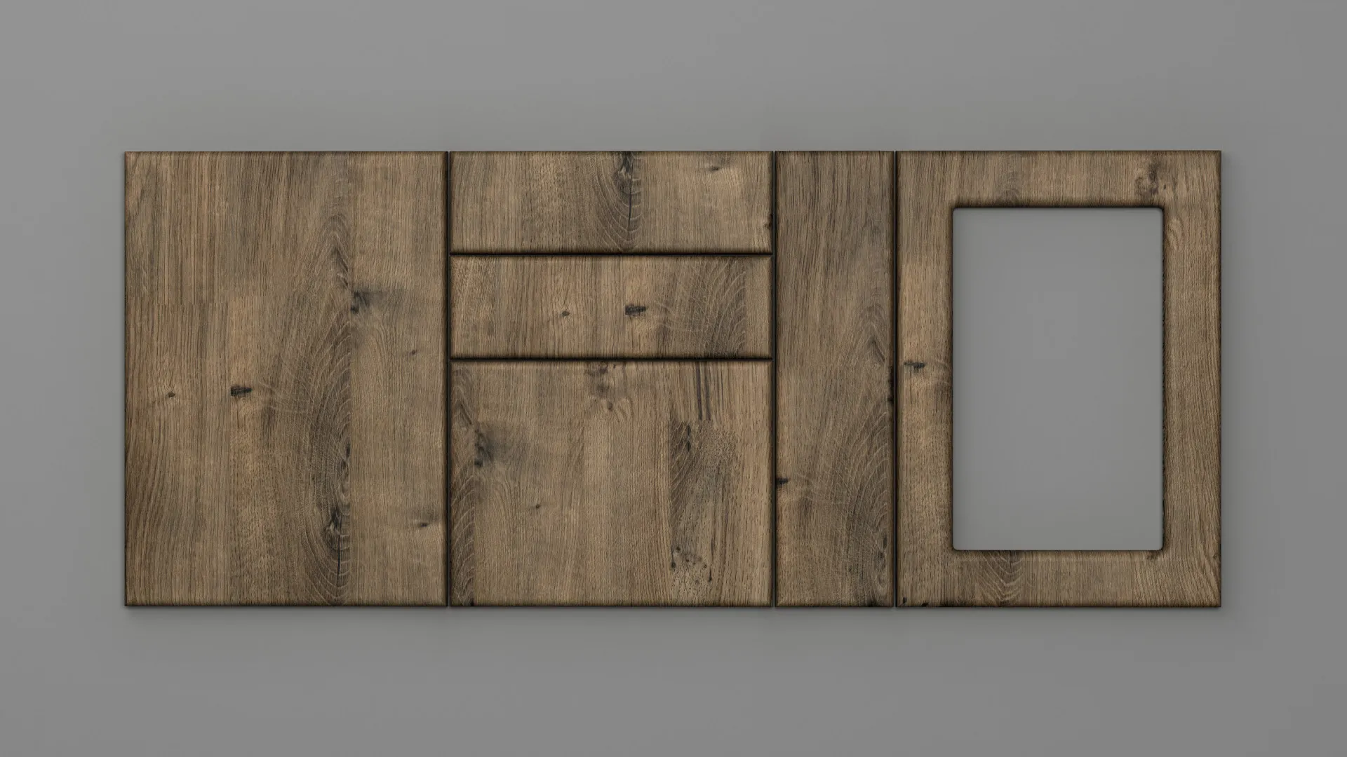 18 mm CANT R12 STEJAR RUSTIC RIBBECK - mat - imitație de lemn