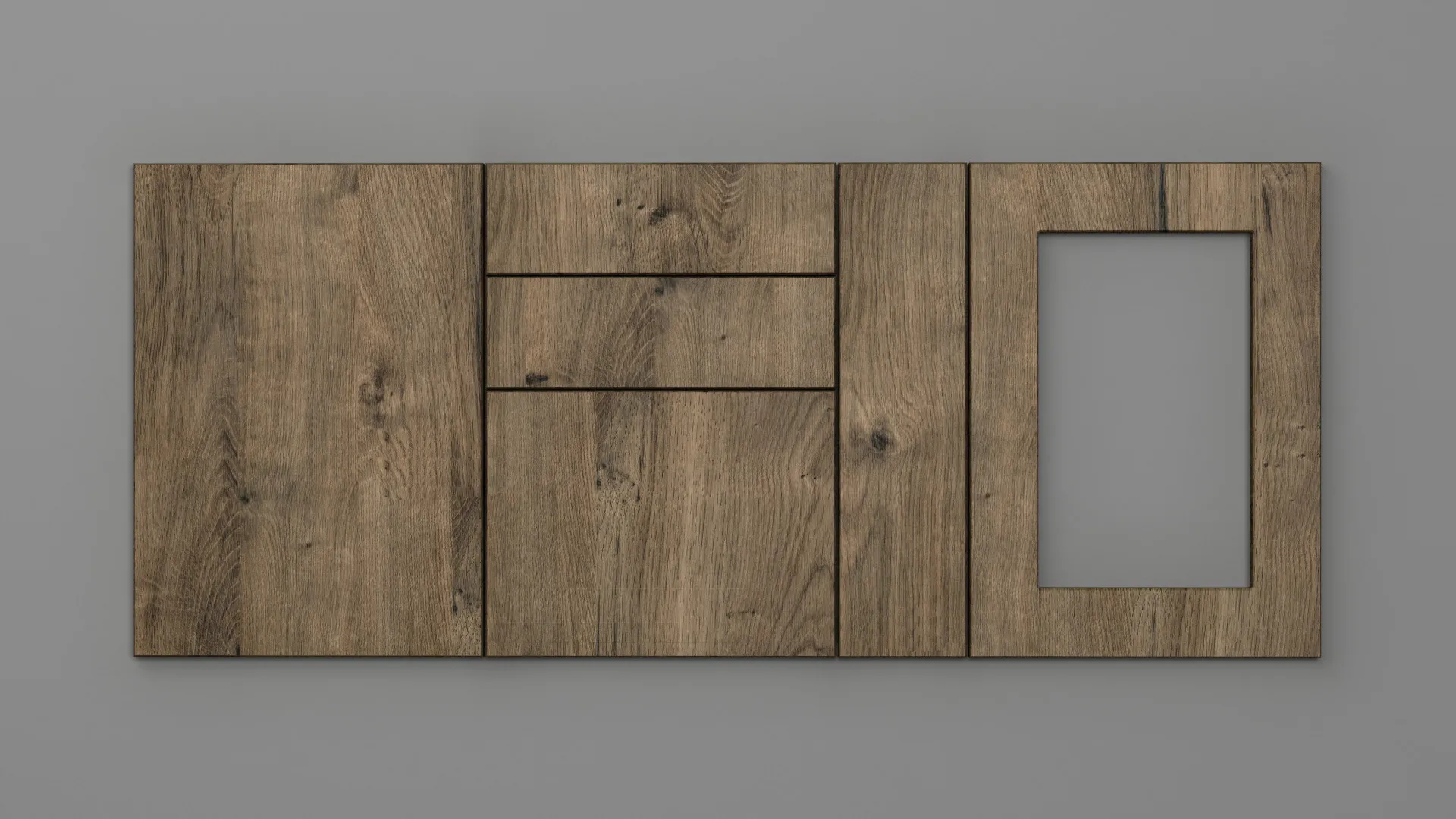 18 mm CANT T STEJAR RUSTIC RIBBECK - mat - imitație de lemn