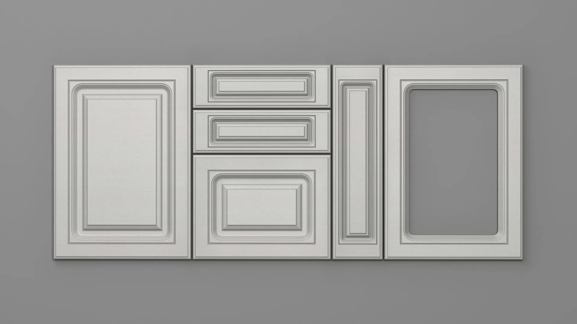 18 mm A74/P ALB ARGINTIU PERLAT - mat - imitație de textură