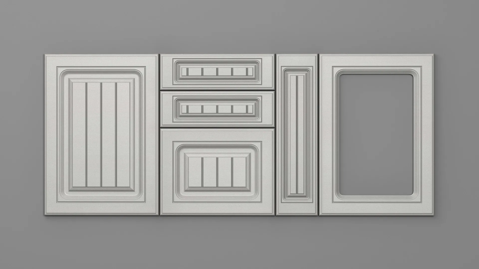 18 mm A75/P ALB ARGINTIU PERLAT - mat - imitație de textură