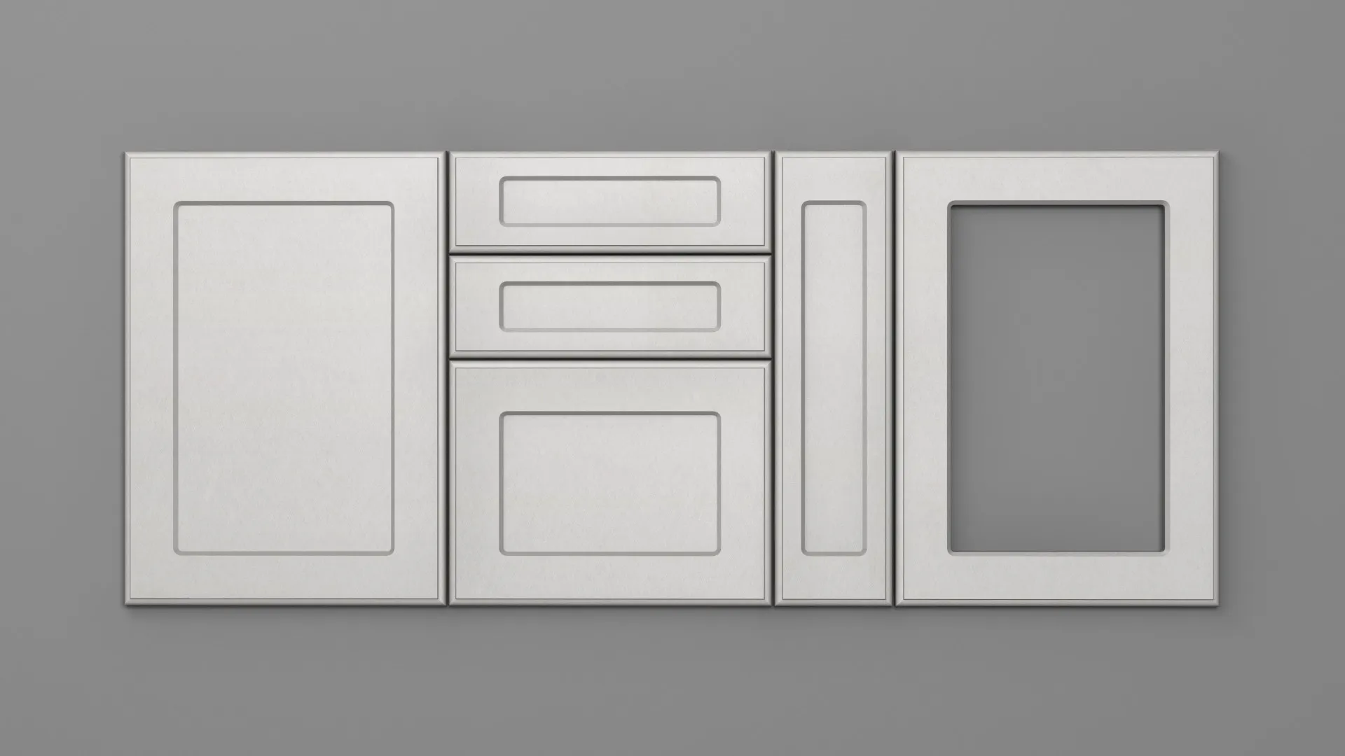 22 mm A160/P SATIN ALB - mat - imitație de textură