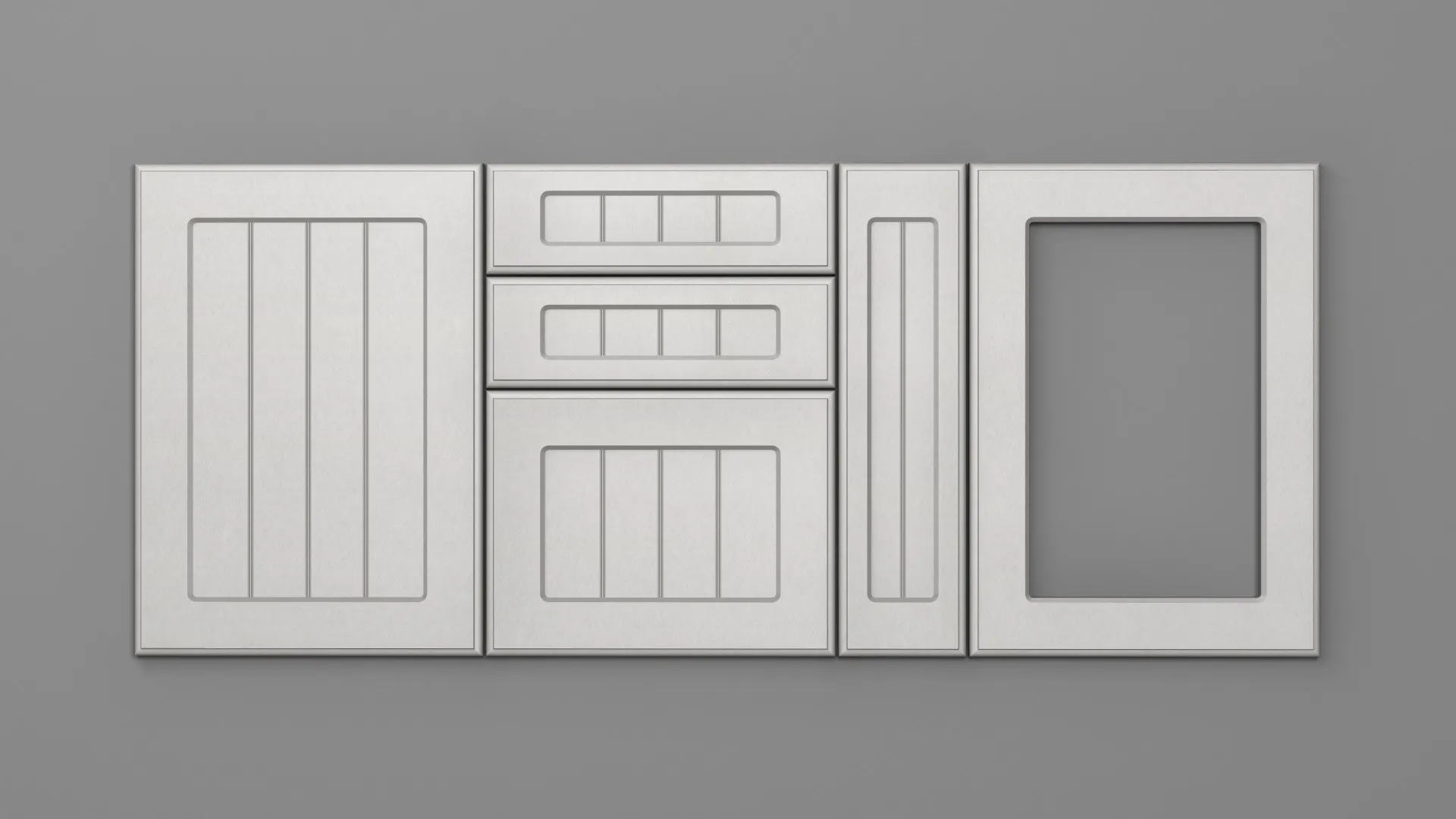 22 mm A161/P SATIN ALB - mat - imitație de textură