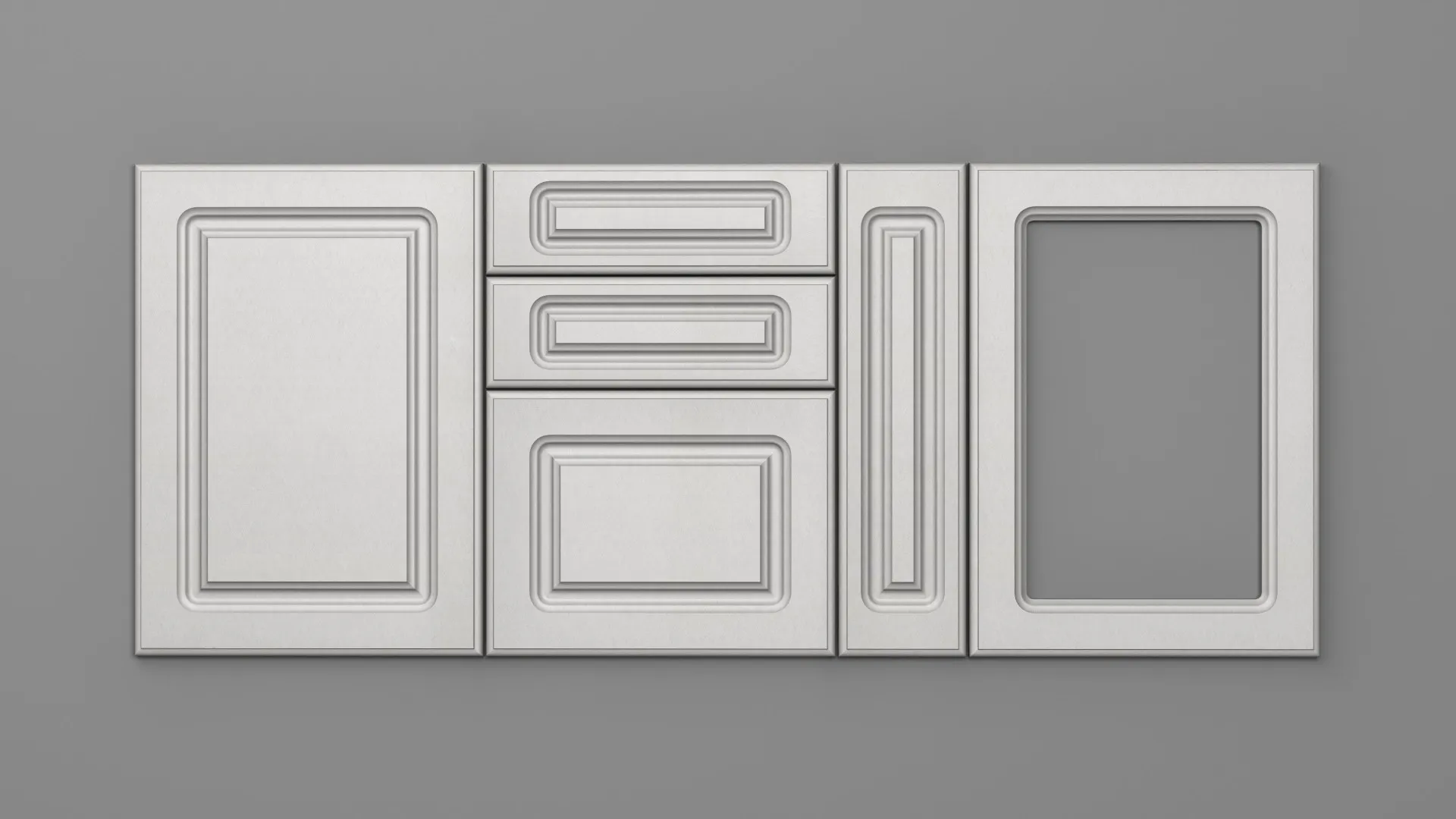 18 mm A1/P SATIN ALB - mat - imitație de textură