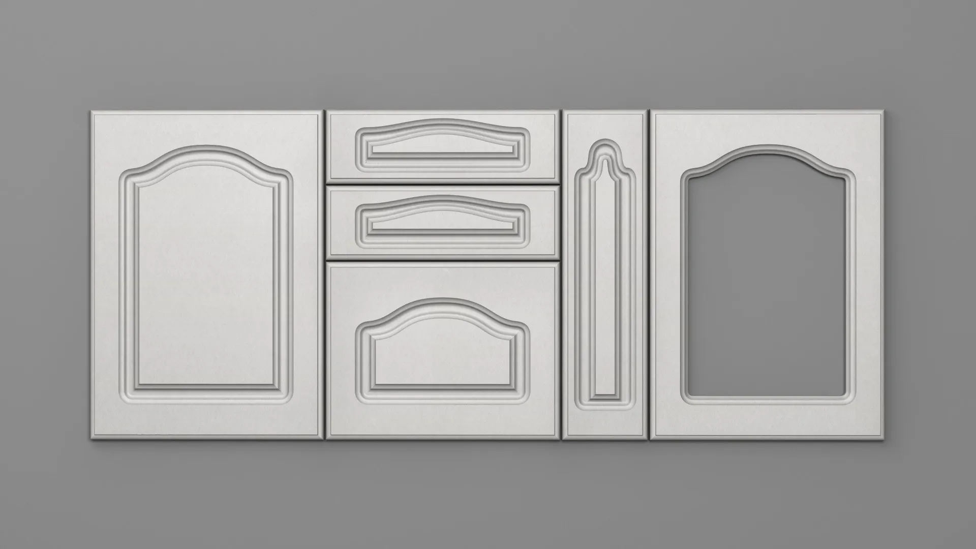 18 mm A3/P SATIN ALB - mat - imitație de textură