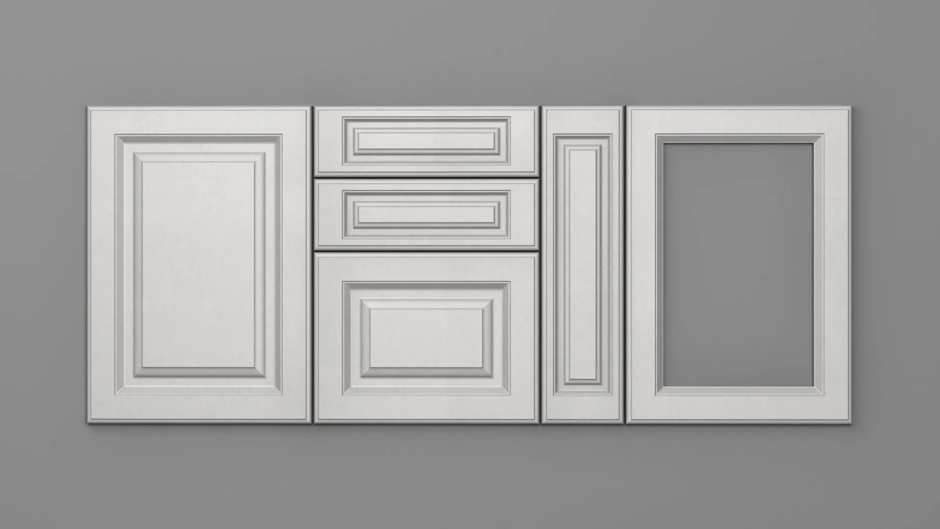 18 mm A62/P SATIN ALB - mat - imitație de textură