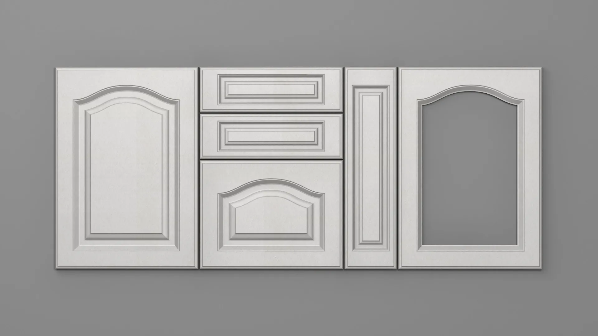 18 mm A63/P SATIN ALB - mat - imitație de textură