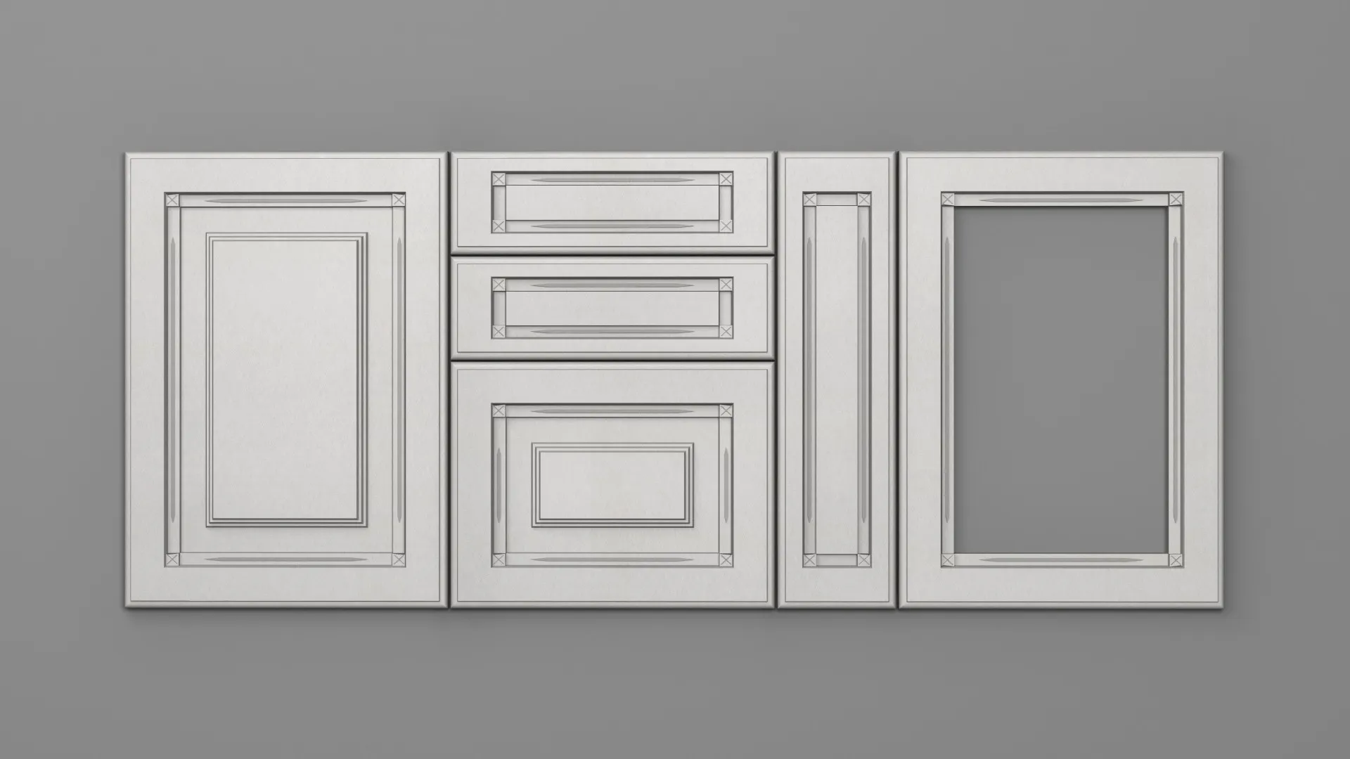 18 mm A71/P SATIN ALB - mat - imitație de textură