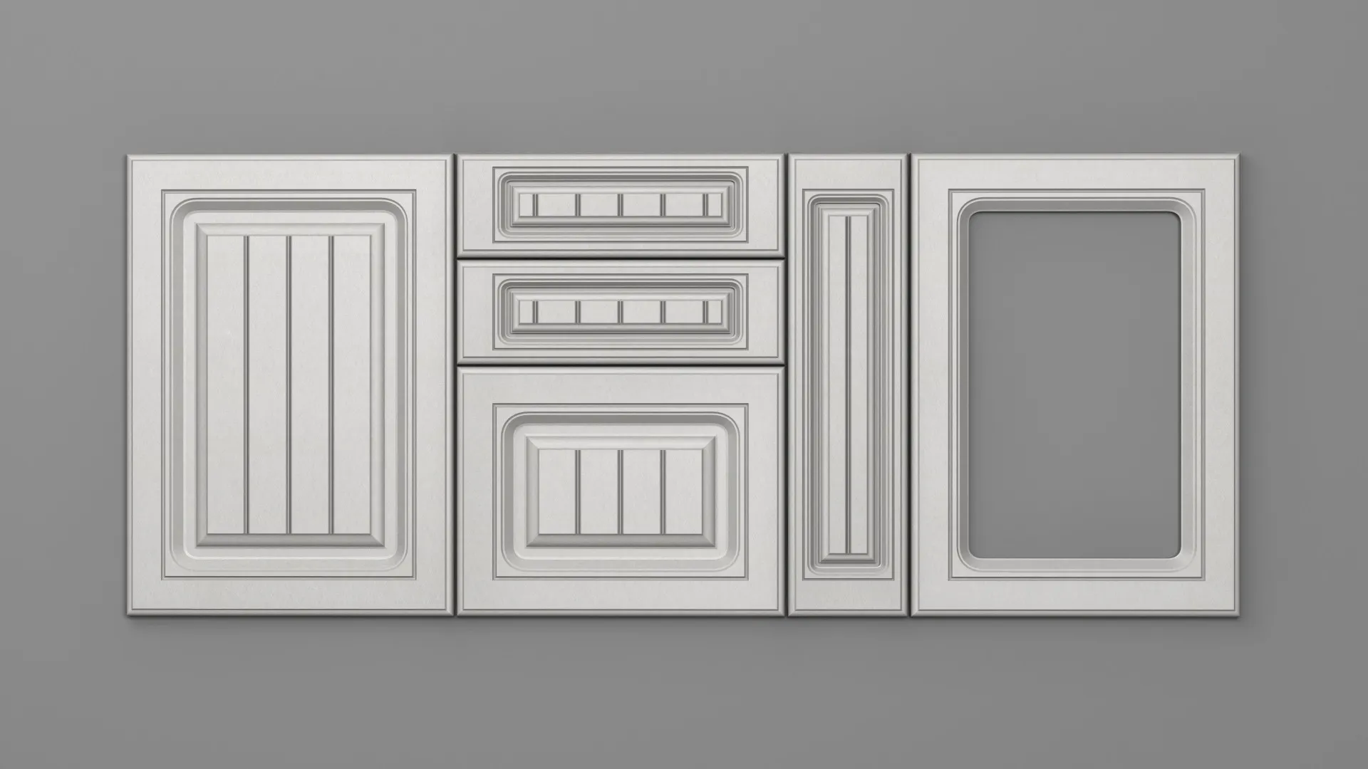 18 mm A75/P SATIN ALB - mat - imitație de textură