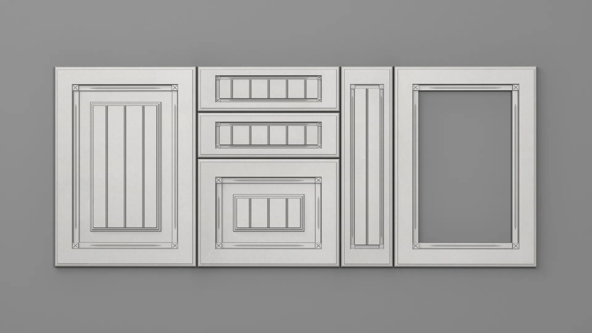 18 mm A76/P SATIN ALB - mat - imitație de textură