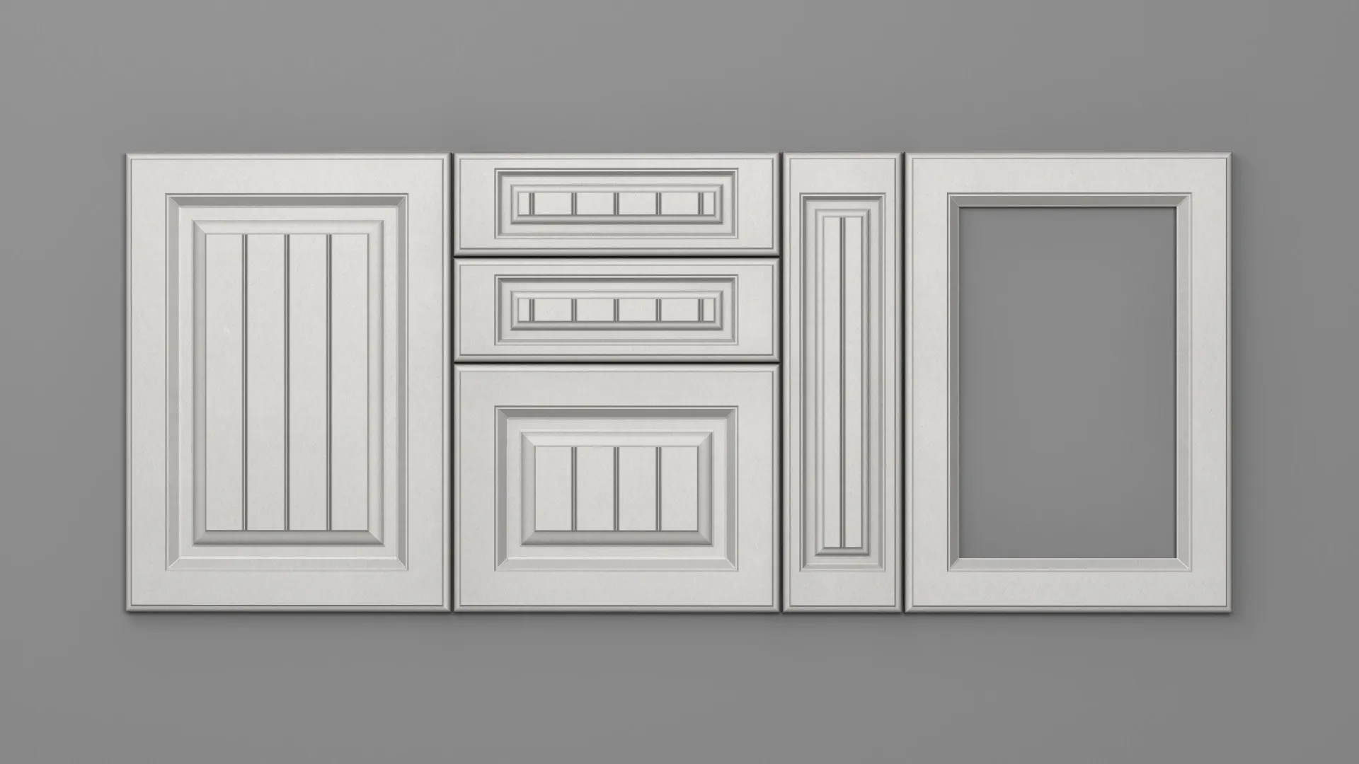 18 mm A77/P SATIN ALB - mat - imitație de textură