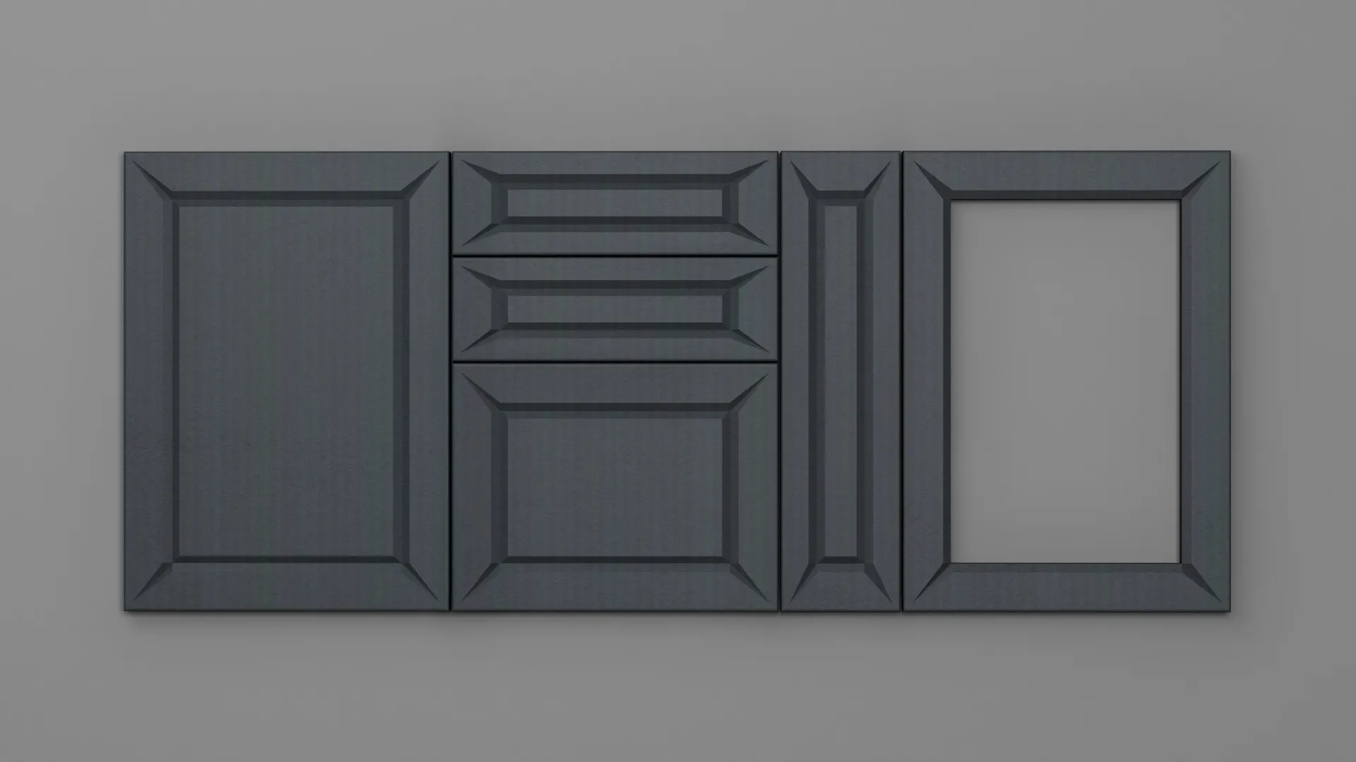 18 mm A44/R3 SATIN GRI - mat - imitație de textură