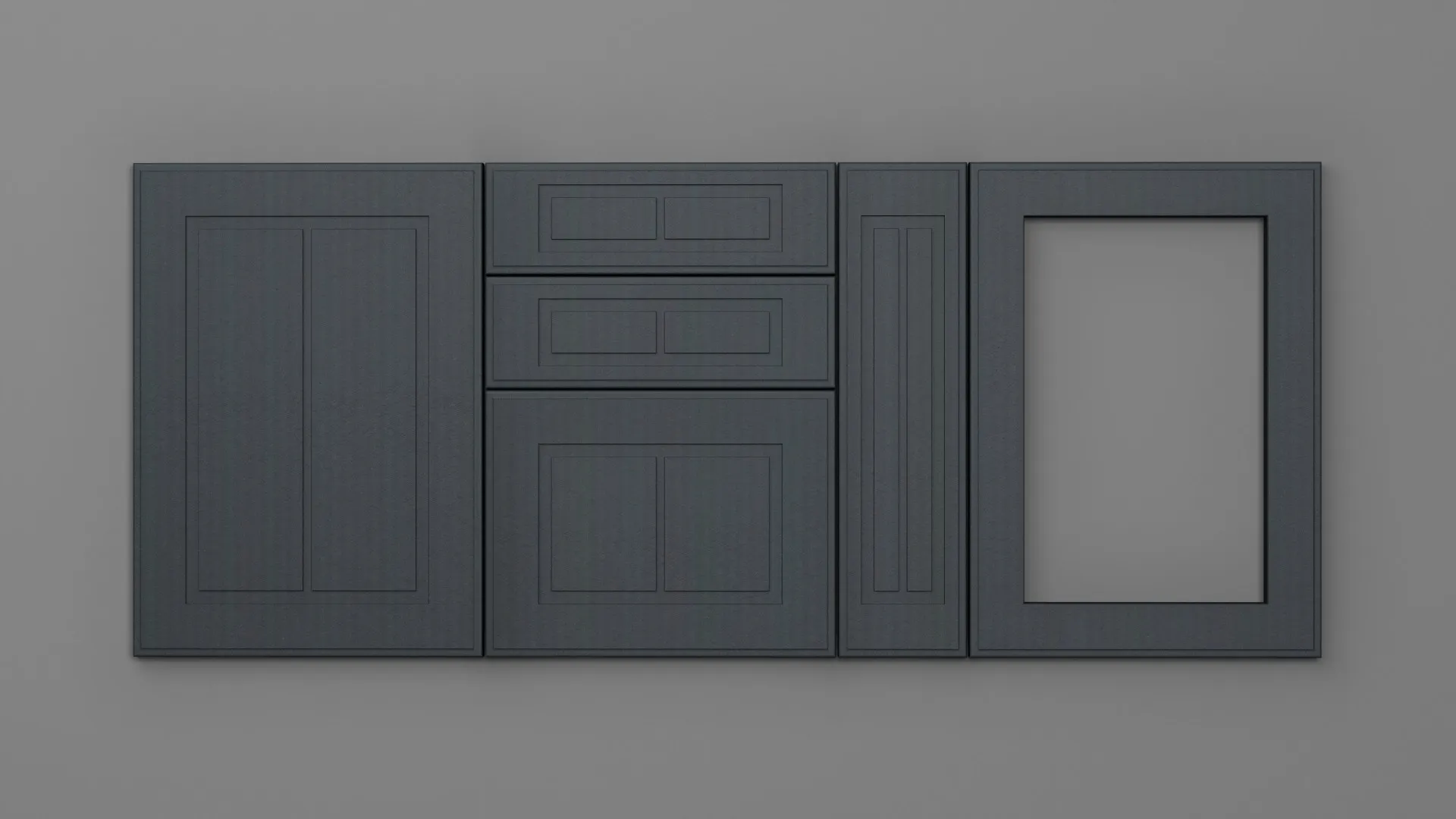 18 mm A143/L SATIN GRI - mat - imitație de textură