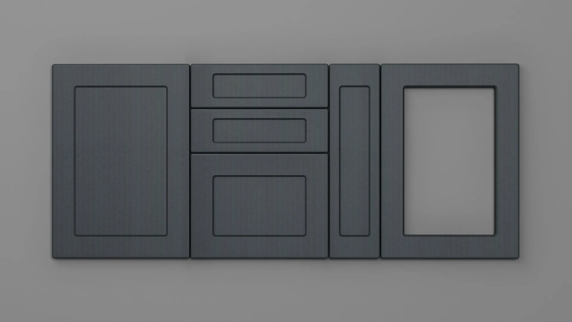 22 mm A157/R6 SATIN GRI - mat - imitație de textură
