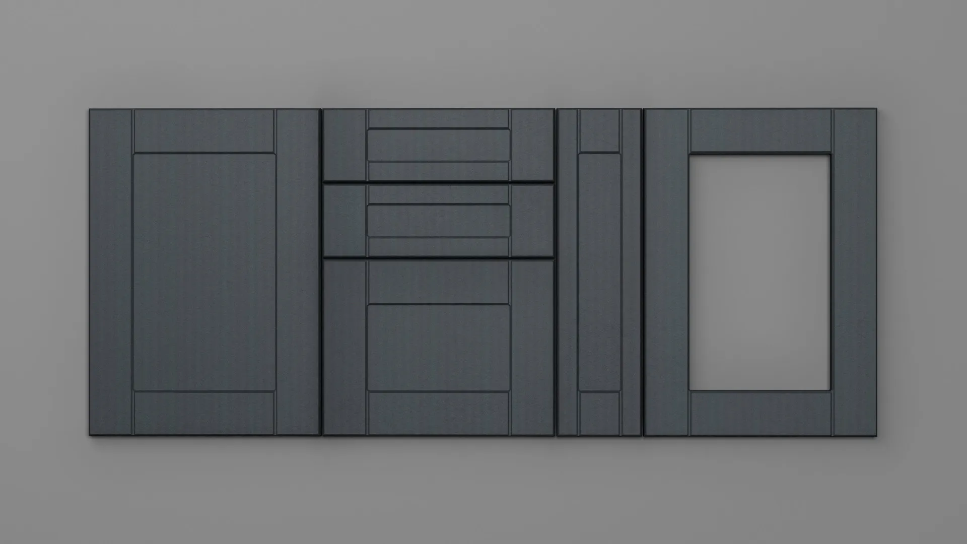 22 mm A159/R6 SATIN GRI - mat - imitație de textură