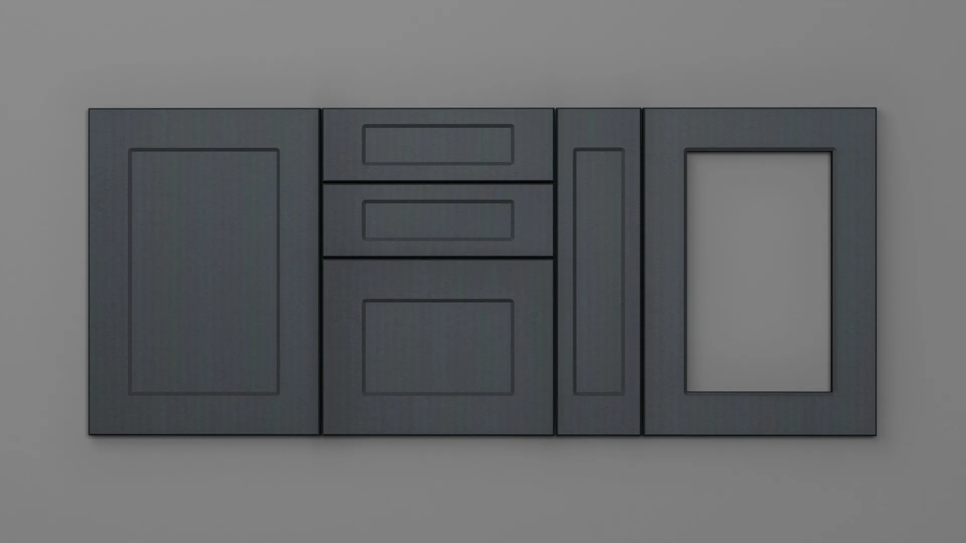 22 mm A178/T SATIN GRI - mat - imitație de textură