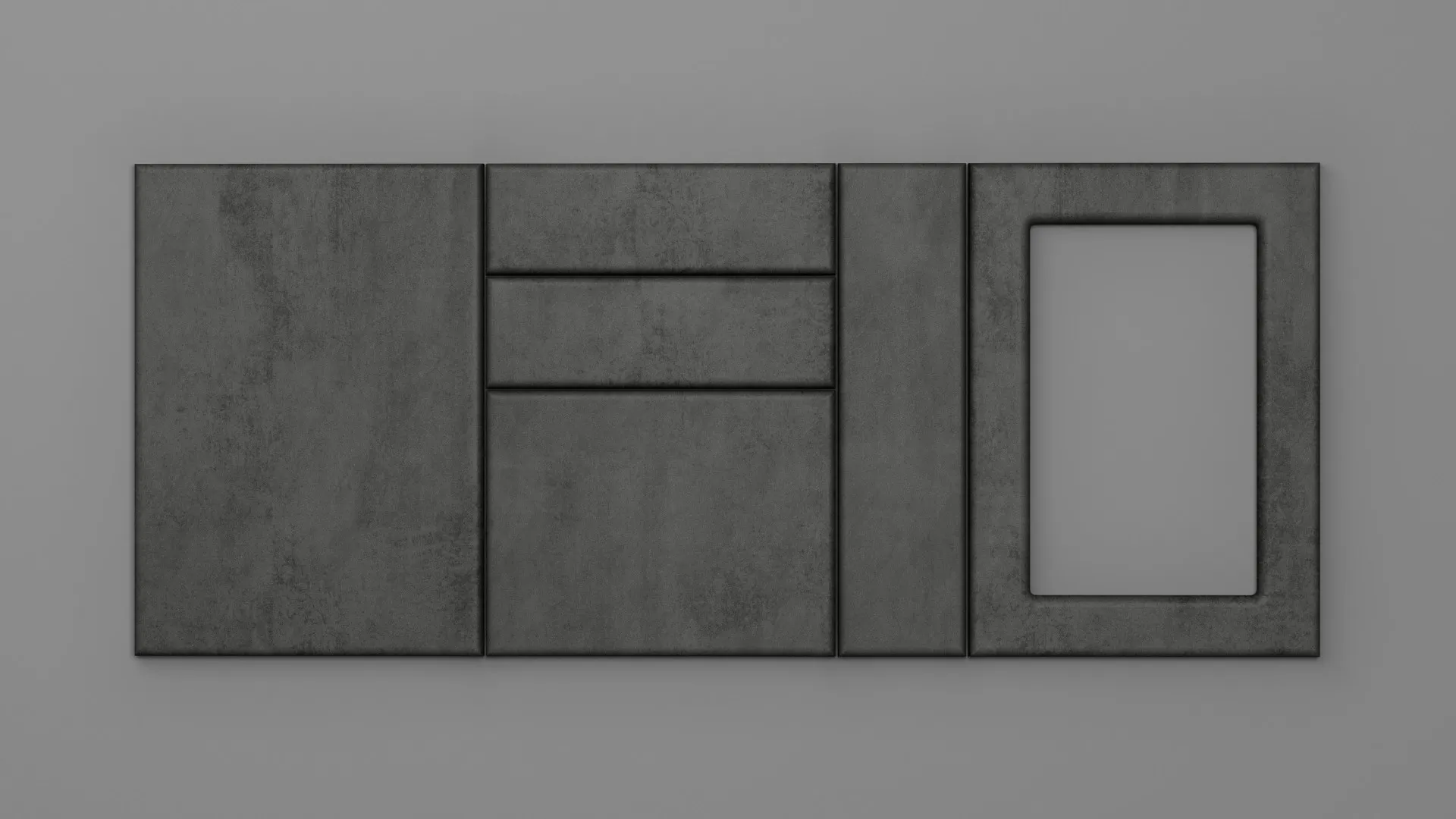 18 mm CANT R12 GRI CERAMIC ÎNCHIS - mat - imitație de textură