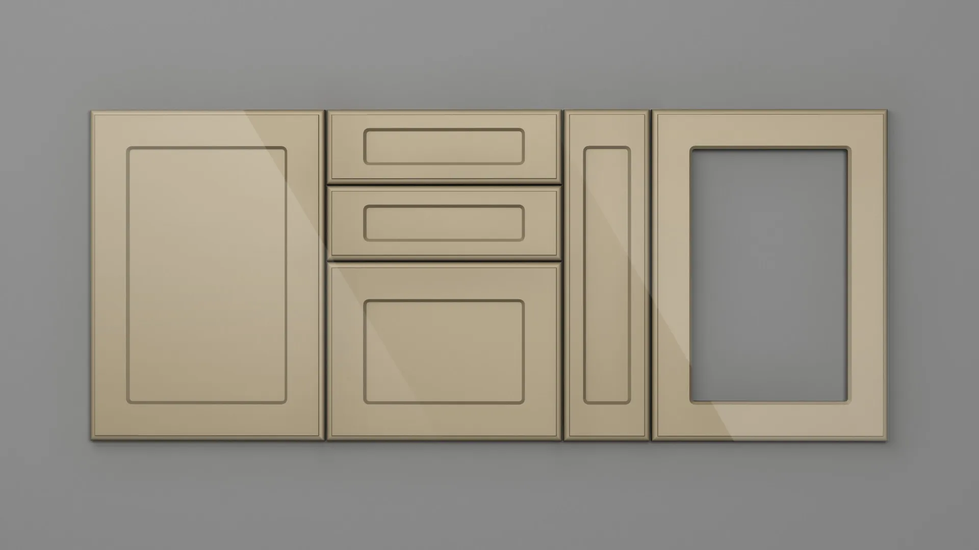 22 mm A160/P CAPPUCCINO HG 3D - high gloss 3d - culori uni