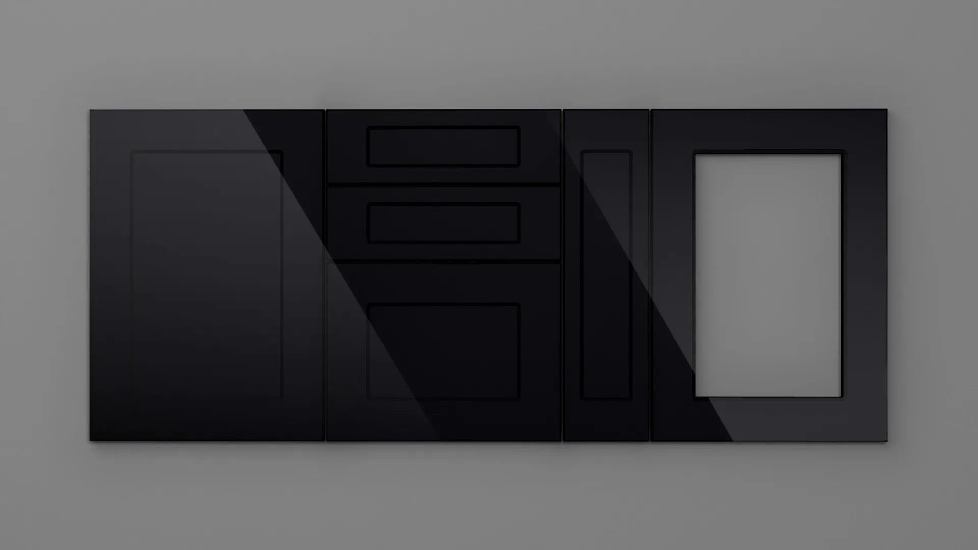 22 mm A178/T NEGRU HG 3D - high gloss 3d - culori uni