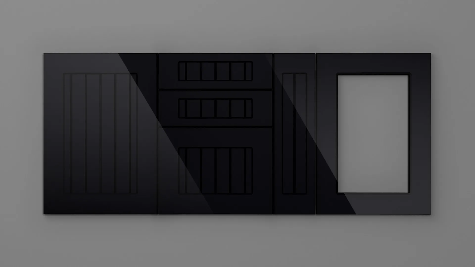 22 mm A179/T NEGRU HG 3D - high gloss 3d - culori uni