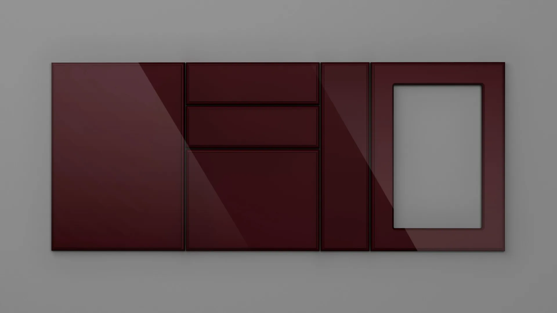 18 mm CANT P BORDO HG 3D - high gloss 3d - culori uni