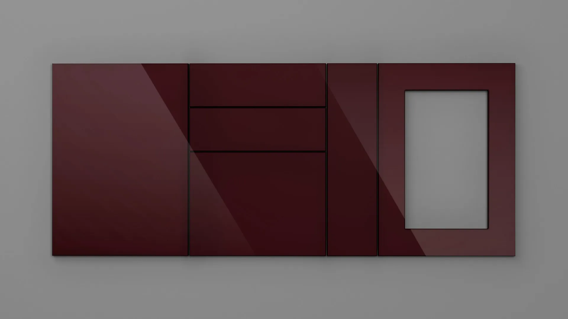 18 mm CANT T BORDO HG 3D - high gloss 3d - culori uni