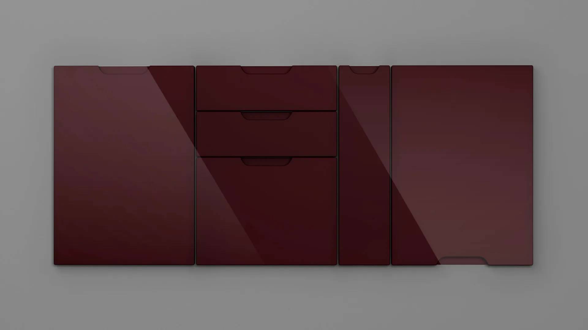 18 mm A35/R3 BORDO HG 3D - high gloss 3d - culori uni