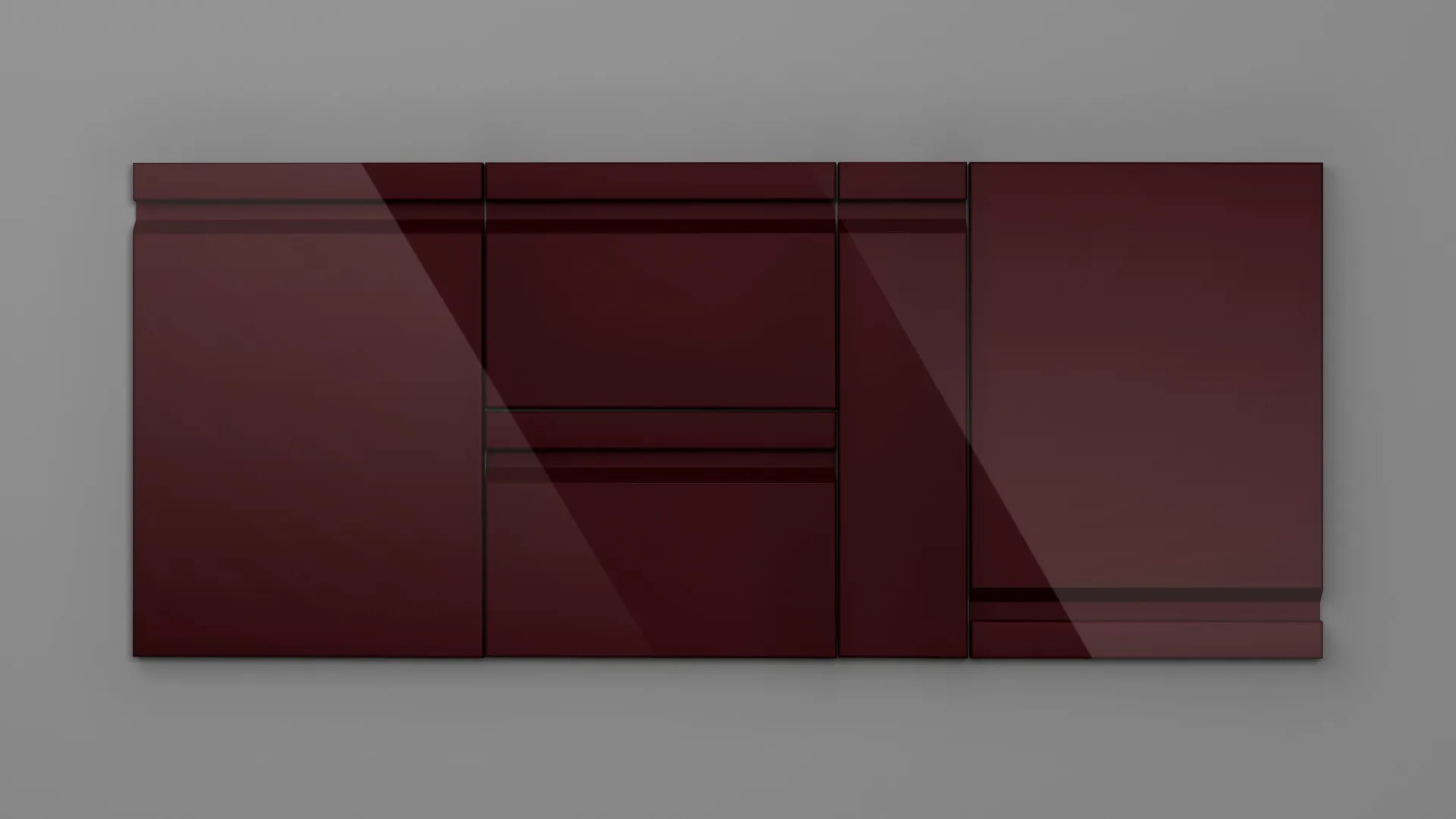 22 mm A201/R3 BORDO HG 3D - high gloss 3d - culori uni