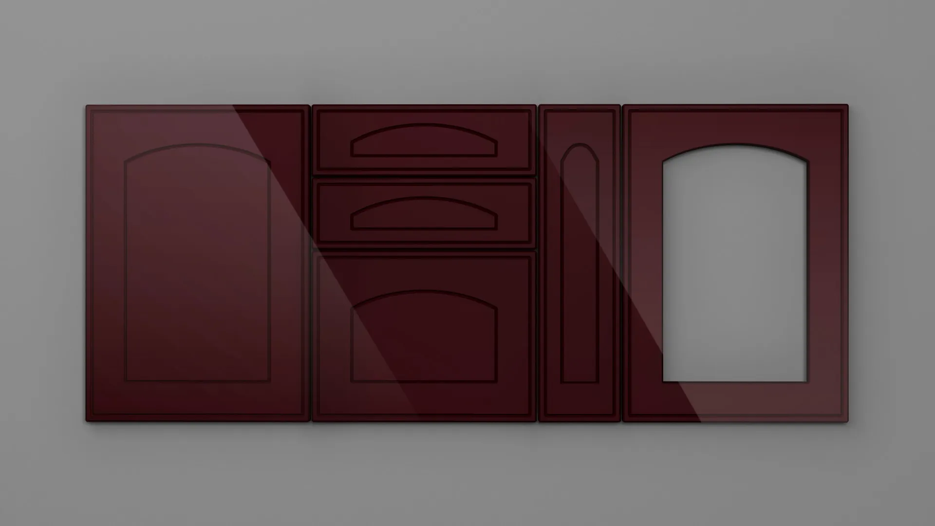 18 mm A42/T BORDO HG 3D - high gloss 3d - culori uni