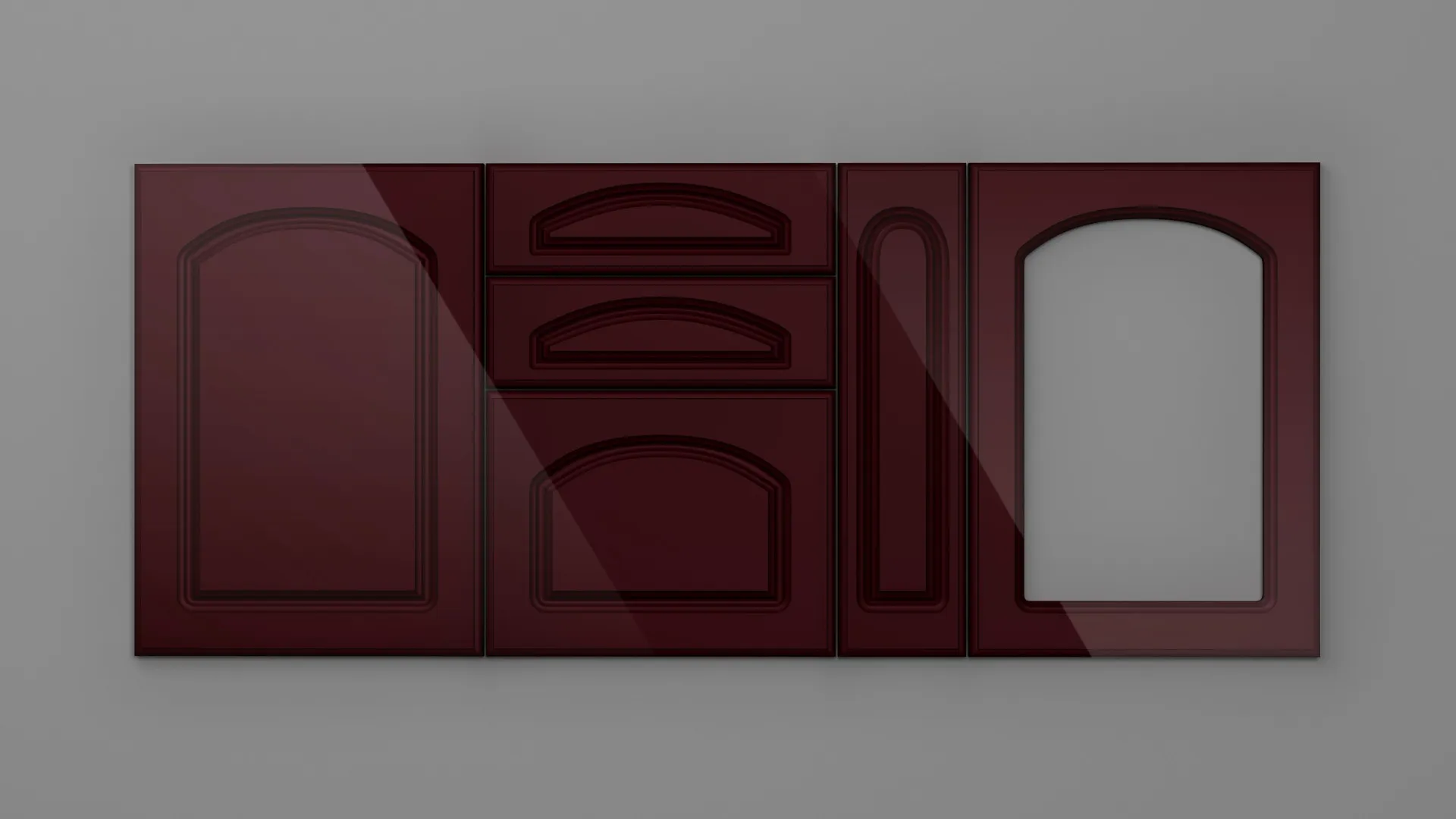 18 mm A11/P BORDO HG 3D - high gloss 3d - culori uni