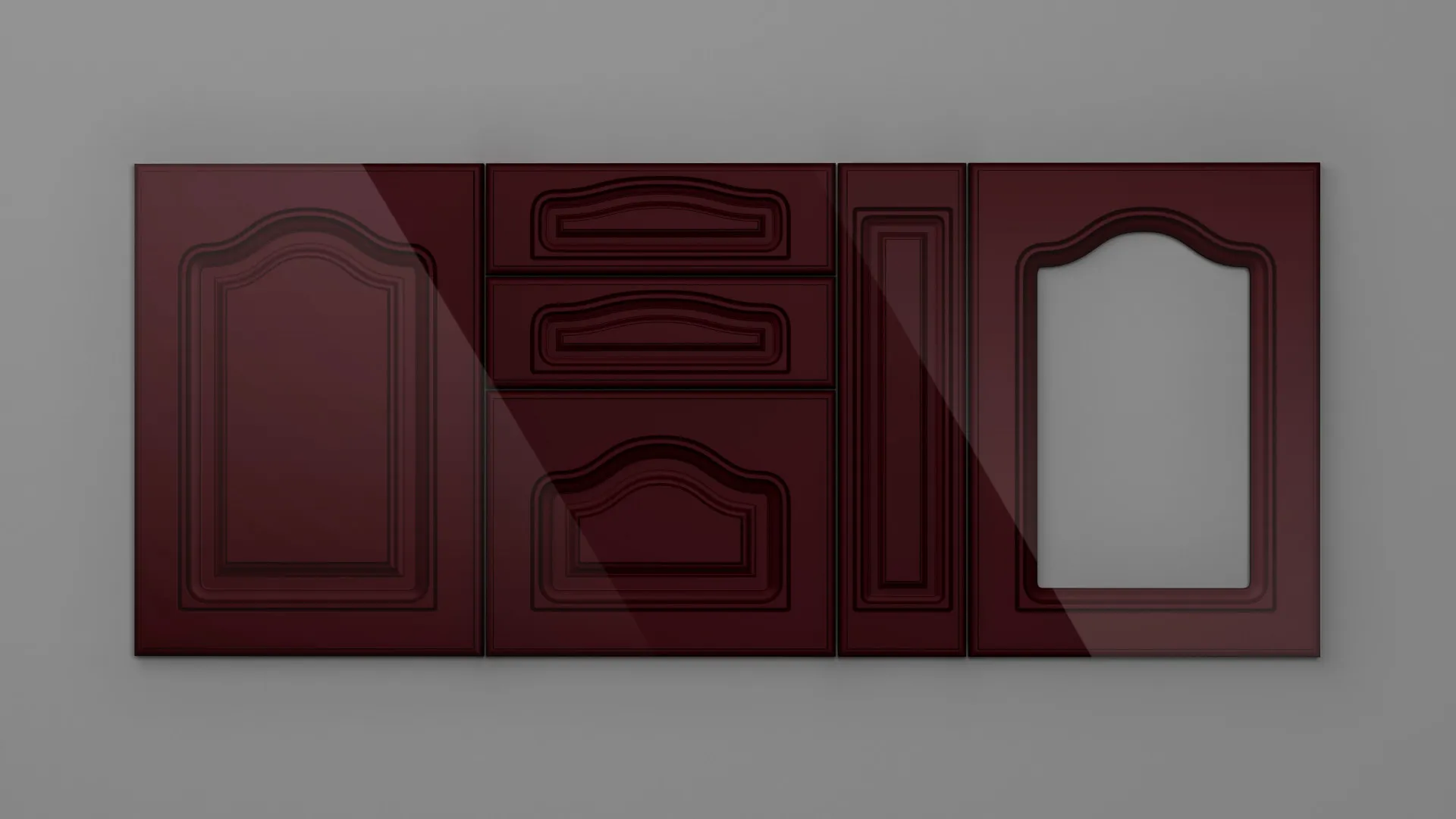 18 mm A73/P BORDO HG 3D - high gloss 3d - culori uni