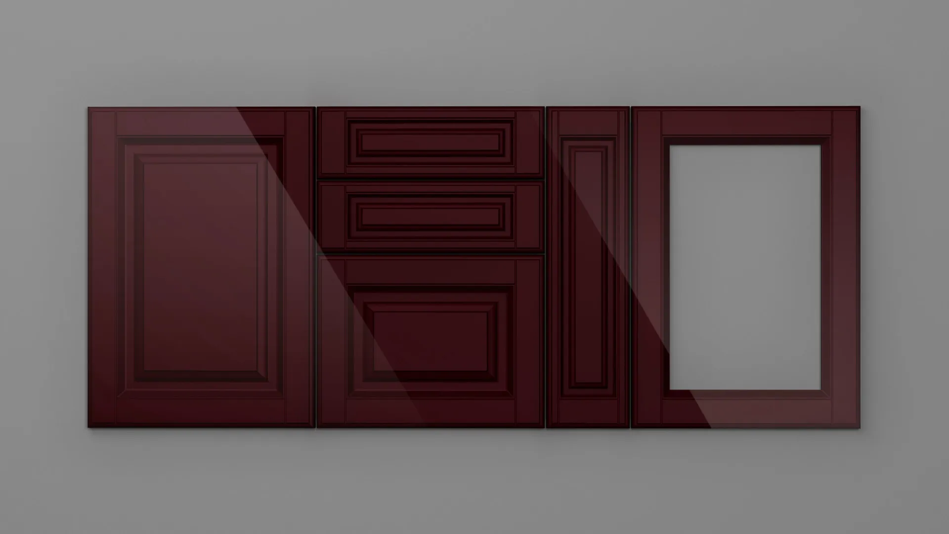 18 mm A79/P BORDO HG 3D - high gloss 3d - culori uni