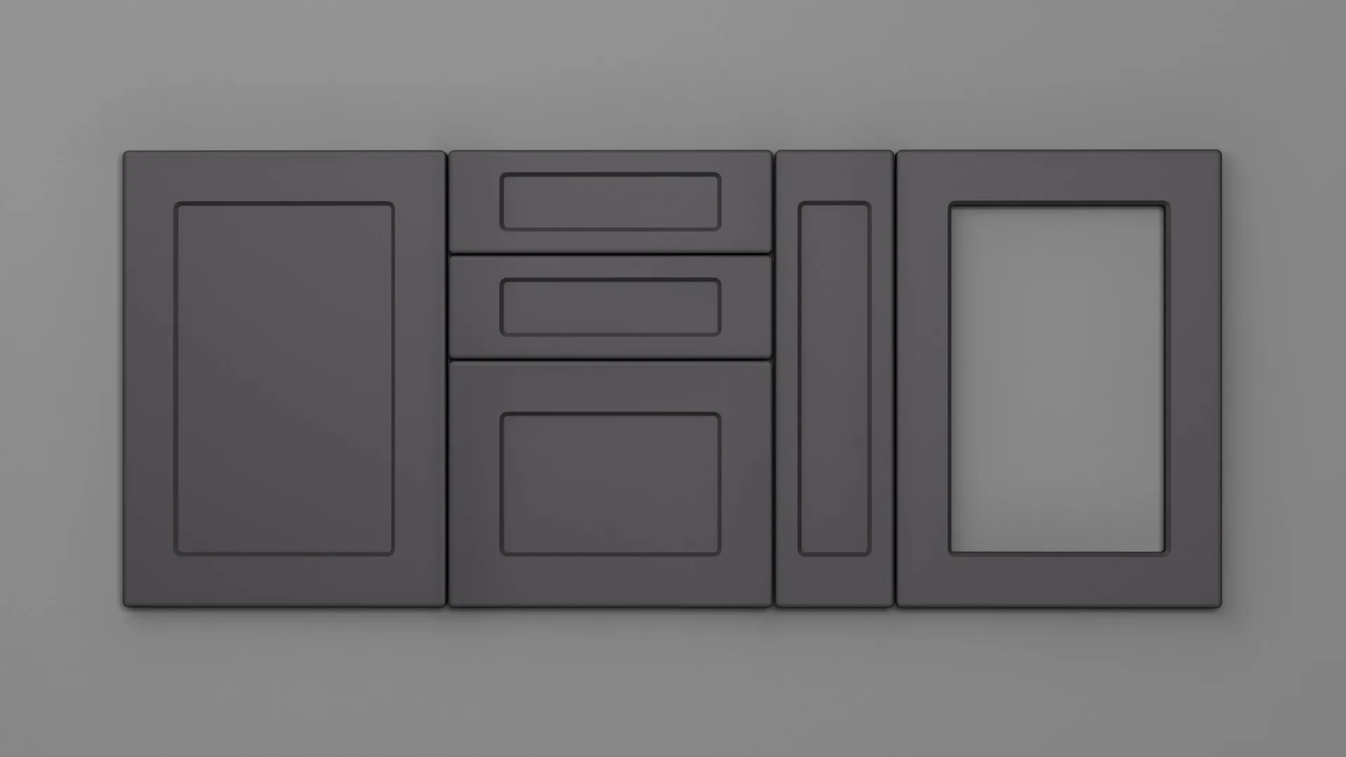 22 mm A157/R6 GRI ONIX ULTRA MAT - ultra mat - culori uni