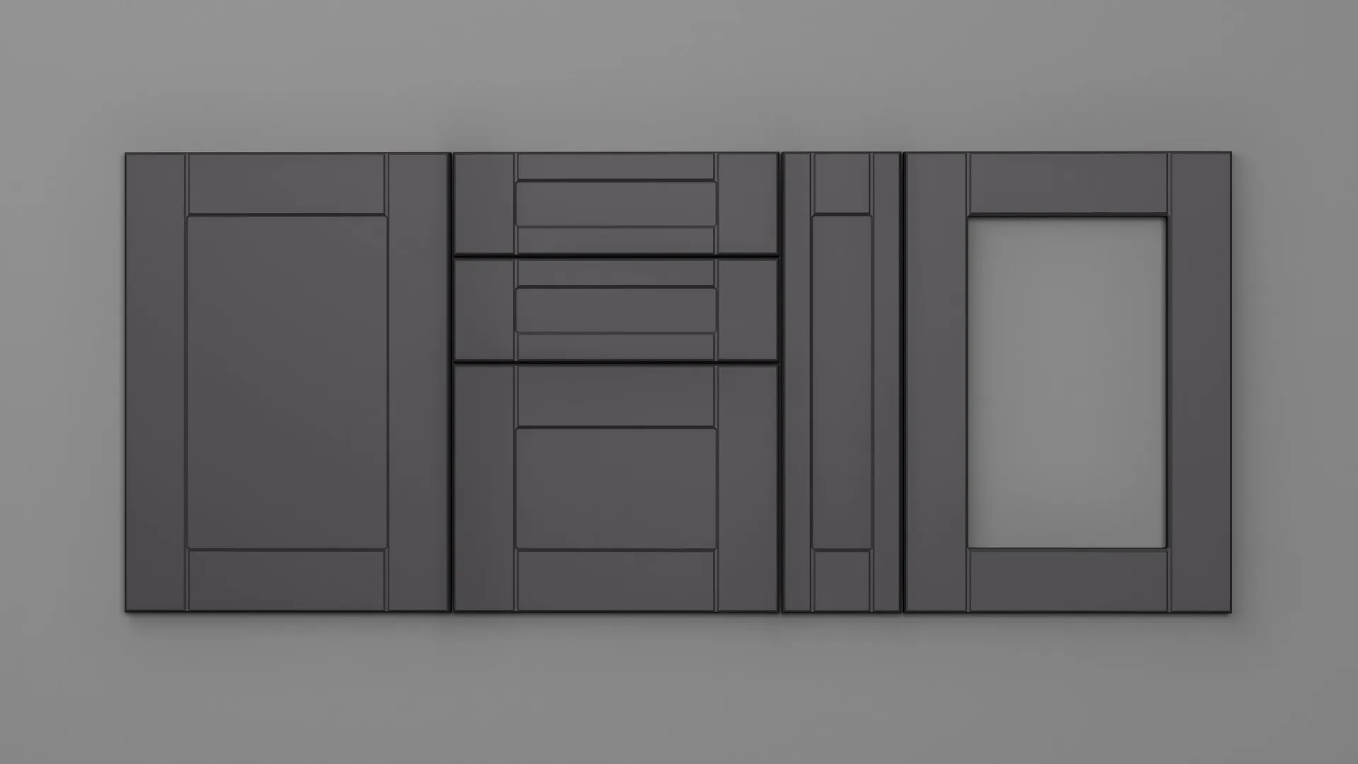 22 mm A159/R6 GRI ONIX ULTRA MAT - ultra mat - culori uni