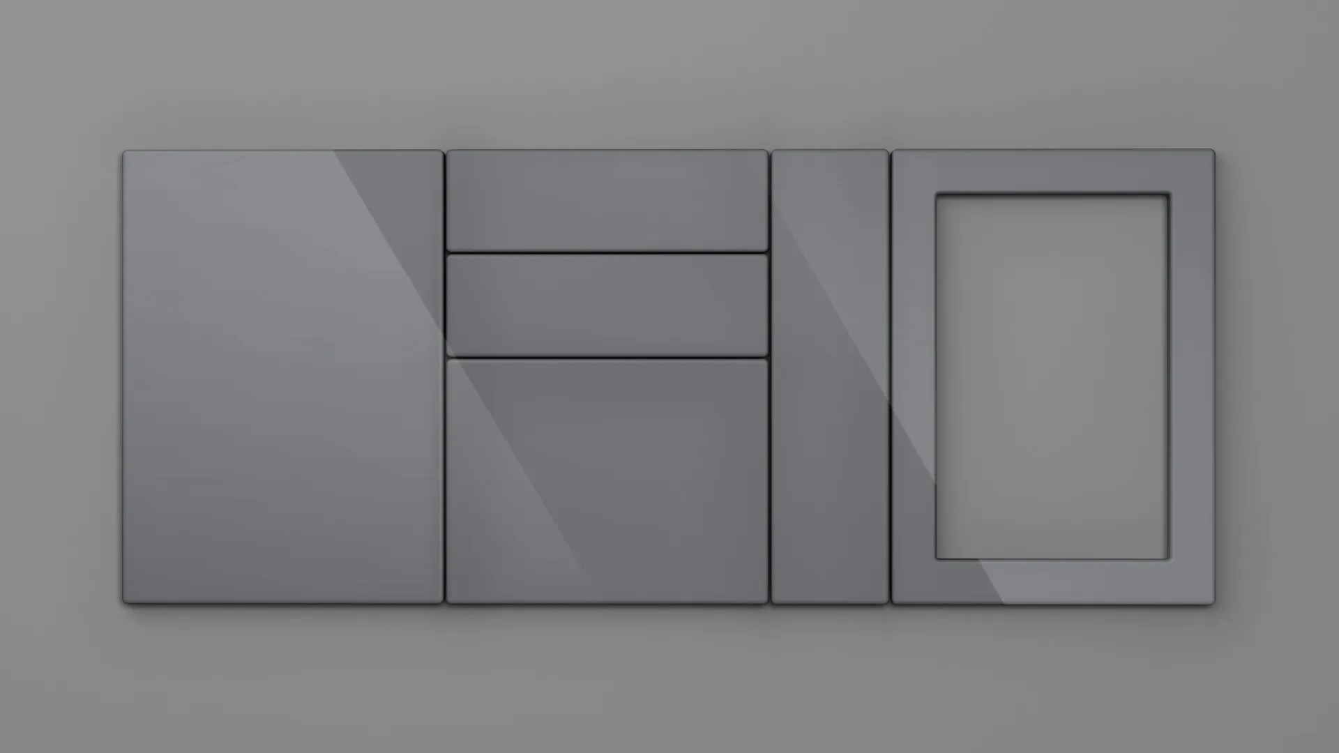 18 mm CANT R6 NETT 8401 GRI PRAF HIGH GLOSS - high gloss - nett bond