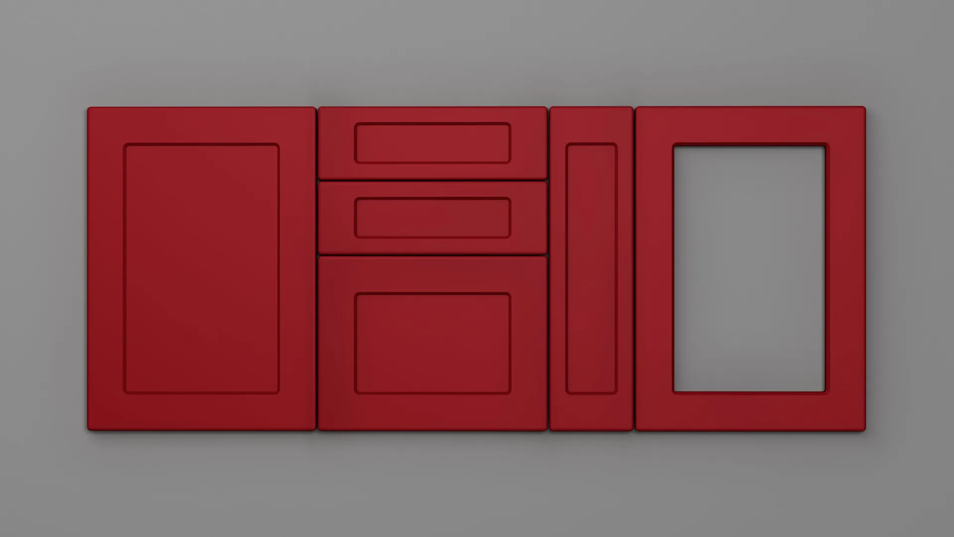 22 mm A157/R6 NETT 3900 ROȘU ROUGE ULTRA MAT - ultra mat - nett colors