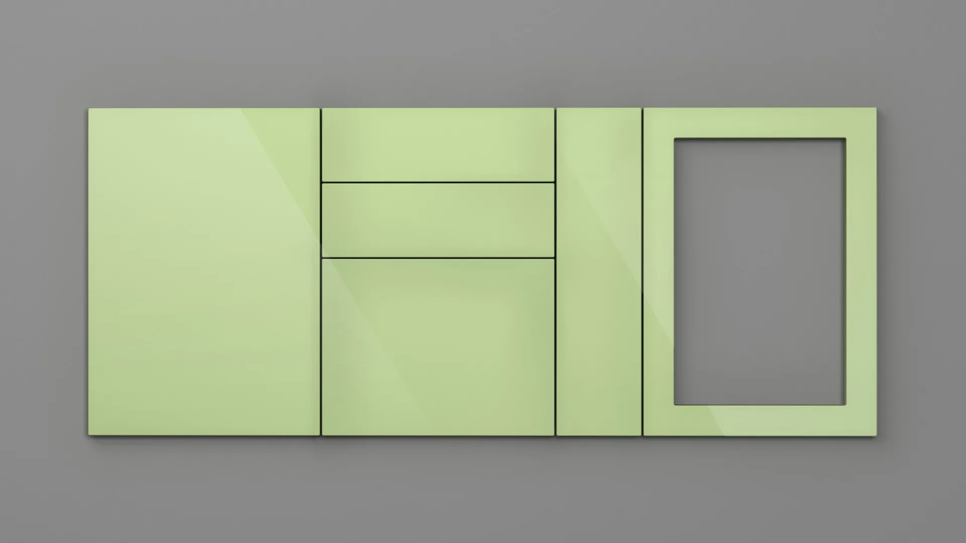 18 mm CANT R2 NETT 4700 VERDE FISTIC HIGH GLOSS - high gloss - nett colors