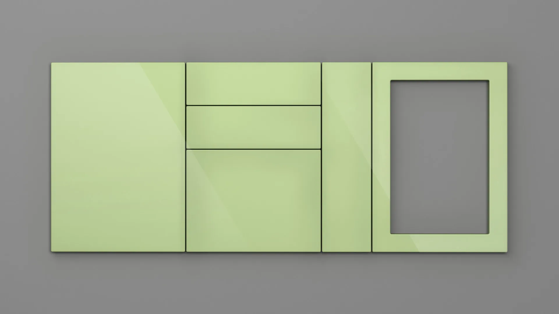 18 mm CANT R3 NETT 4700 VERDE FISTIC HIGH GLOSS - high gloss - nett colors