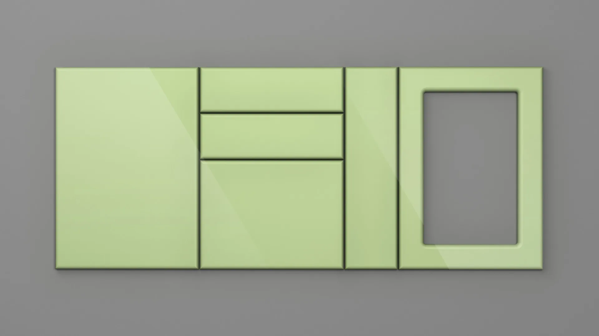18 mm CANT R12 NETT 4700 VERDE FISTIC HIGH GLOSS - high gloss - nett colors