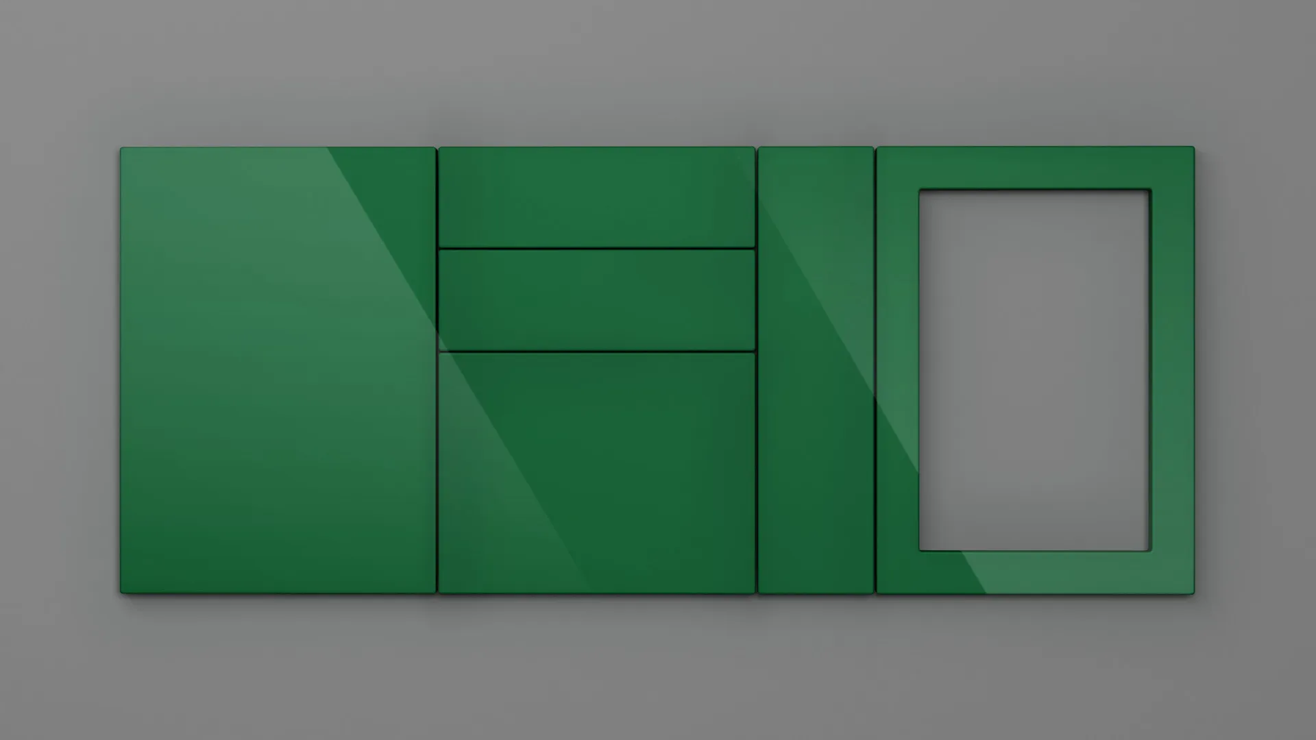 18 mm CANT R3 NETT 4900 VERDE SMARALD HIGH GLOSS - high gloss - nett colors