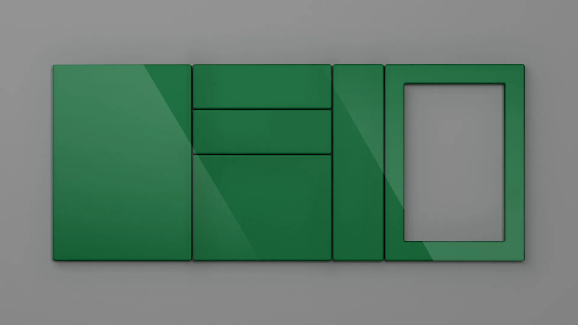 18 mm CANT R6 NETT 4900 VERDE SMARALD HIGH GLOSS - high gloss - nett colors