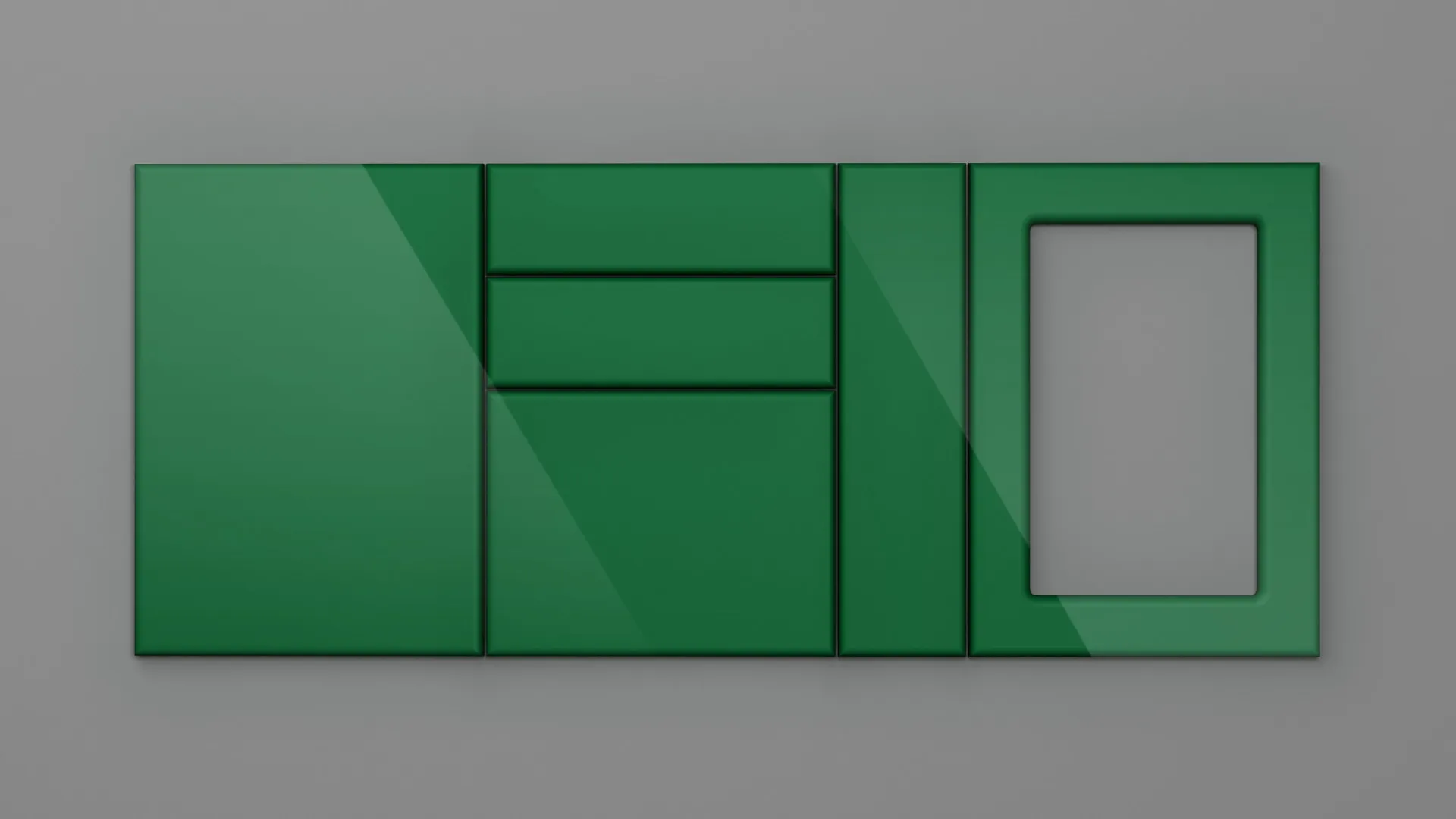 18 mm CANT R12 NETT 4900 VERDE SMARALD HIGH GLOSS - high gloss - nett colors