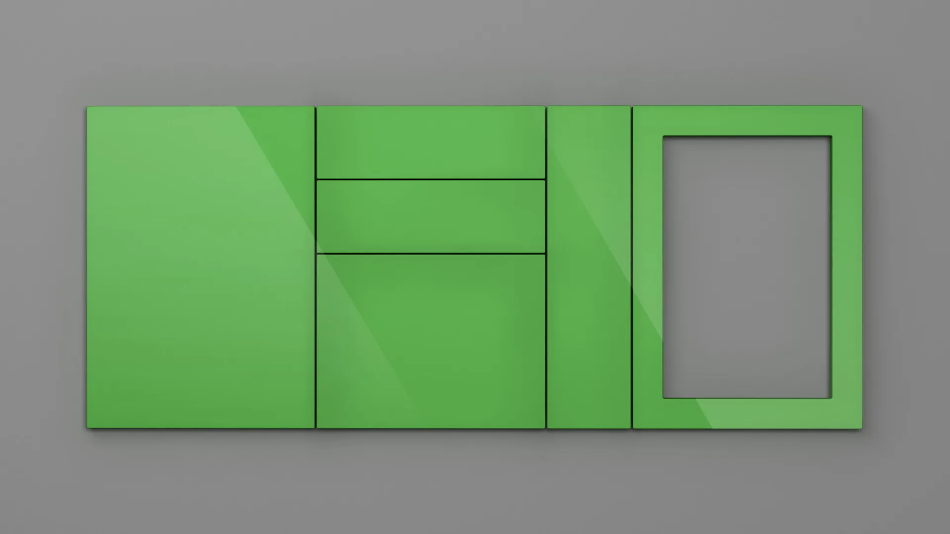 18 mm CANT R2 NETT 4801 VERDE VIVID HIGH GLOSS - high gloss - nett colors