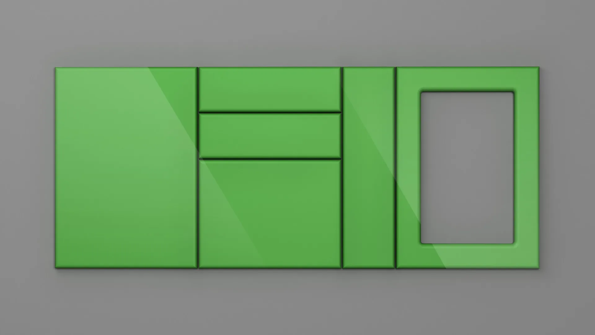 18 mm CANT R12 NETT 4801 VERDE VIVID HIGH GLOSS - high gloss - nett colors